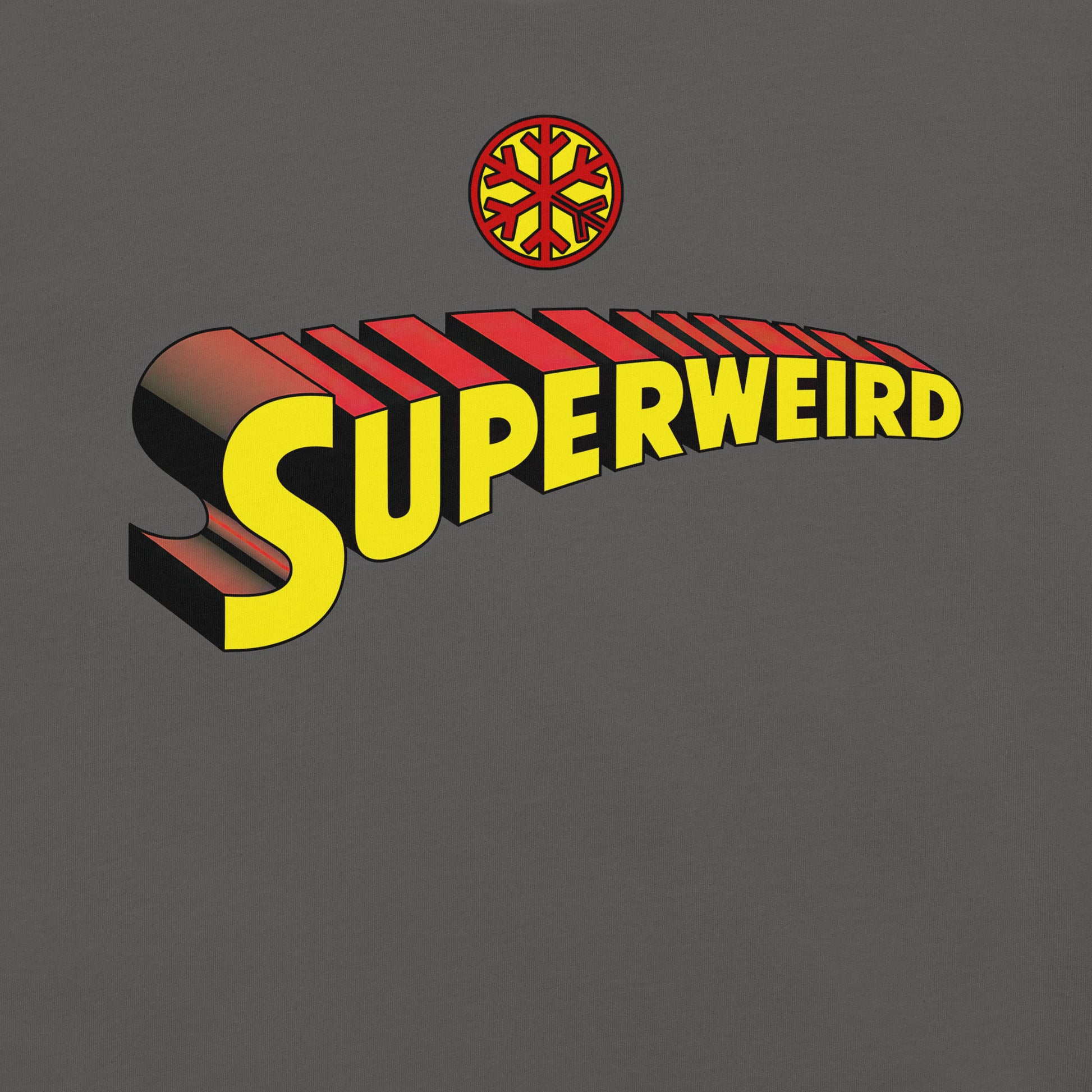 Gray-Superweird Tee from B.Different Clothing, graphic, graffiti-inspired streetwear t-shirt