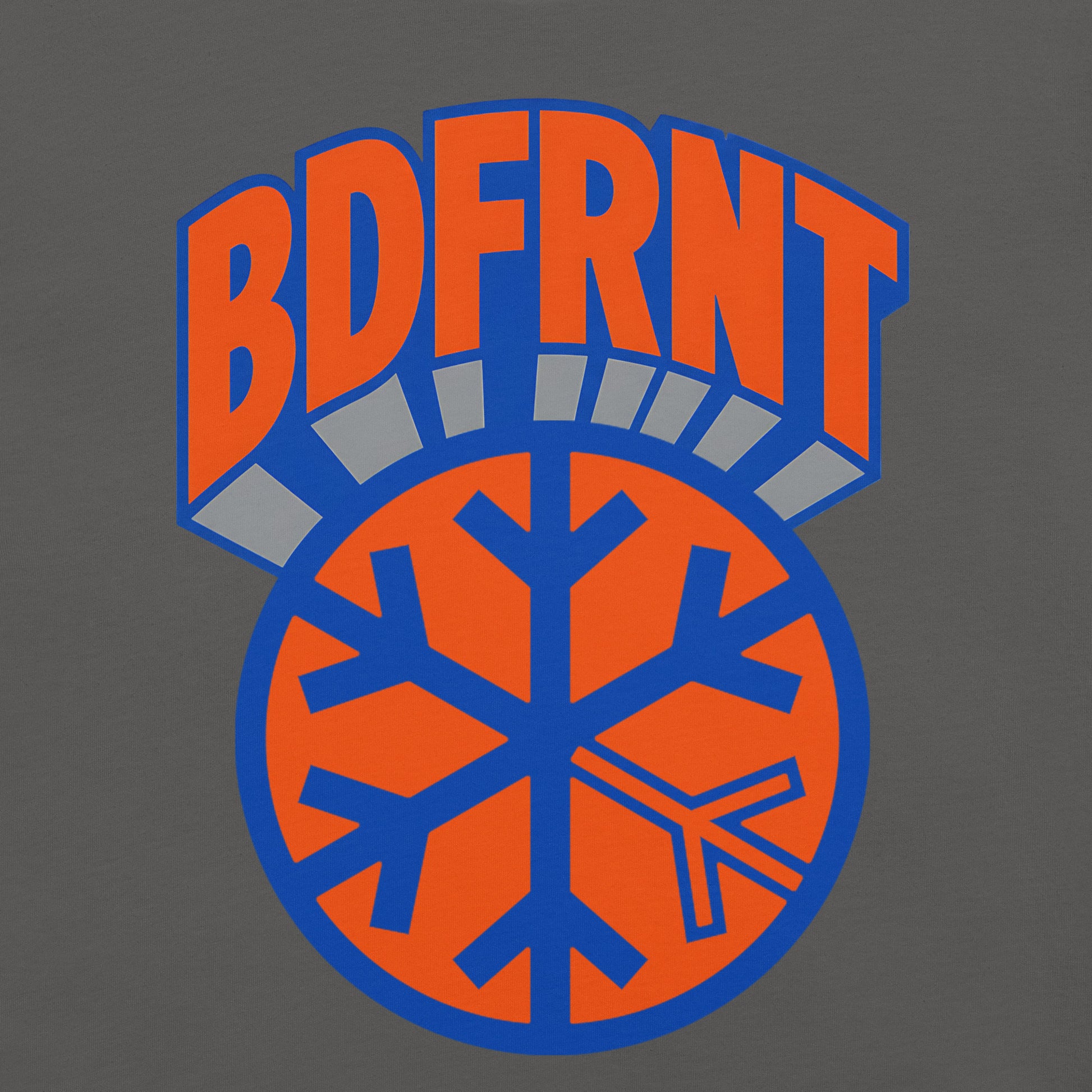 Gray-BDFRNT Logo 1989 Tee from B.Different Clothing, graphic, graffiti-inspired streetwear t-shirt