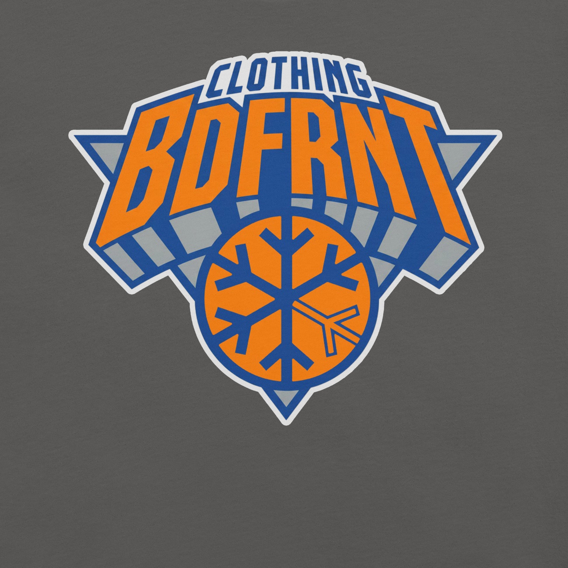 Gray-BDFRNT Logo 2011 Tee from B.Different Clothing, graphic, graffiti-inspired streetwear t-shirt