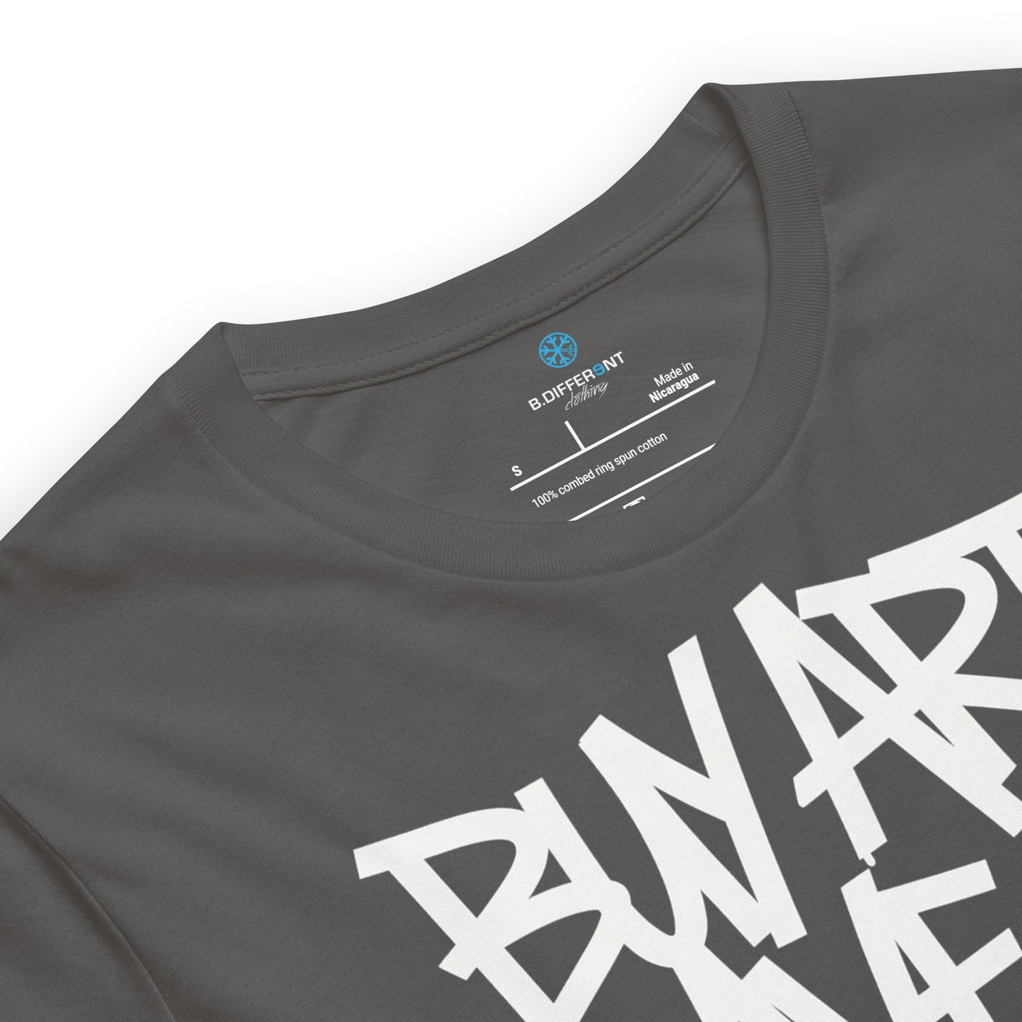 Gray-Buy Art Save a Weird Person Graffiti Tee from B.Different Clothing, collar, graffiti-inspired streetwear t-shirt