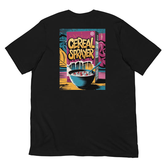 Cereal Sprayer Graffiti Tee black B.Different Clothing graffiti street art inspired streetwear brand