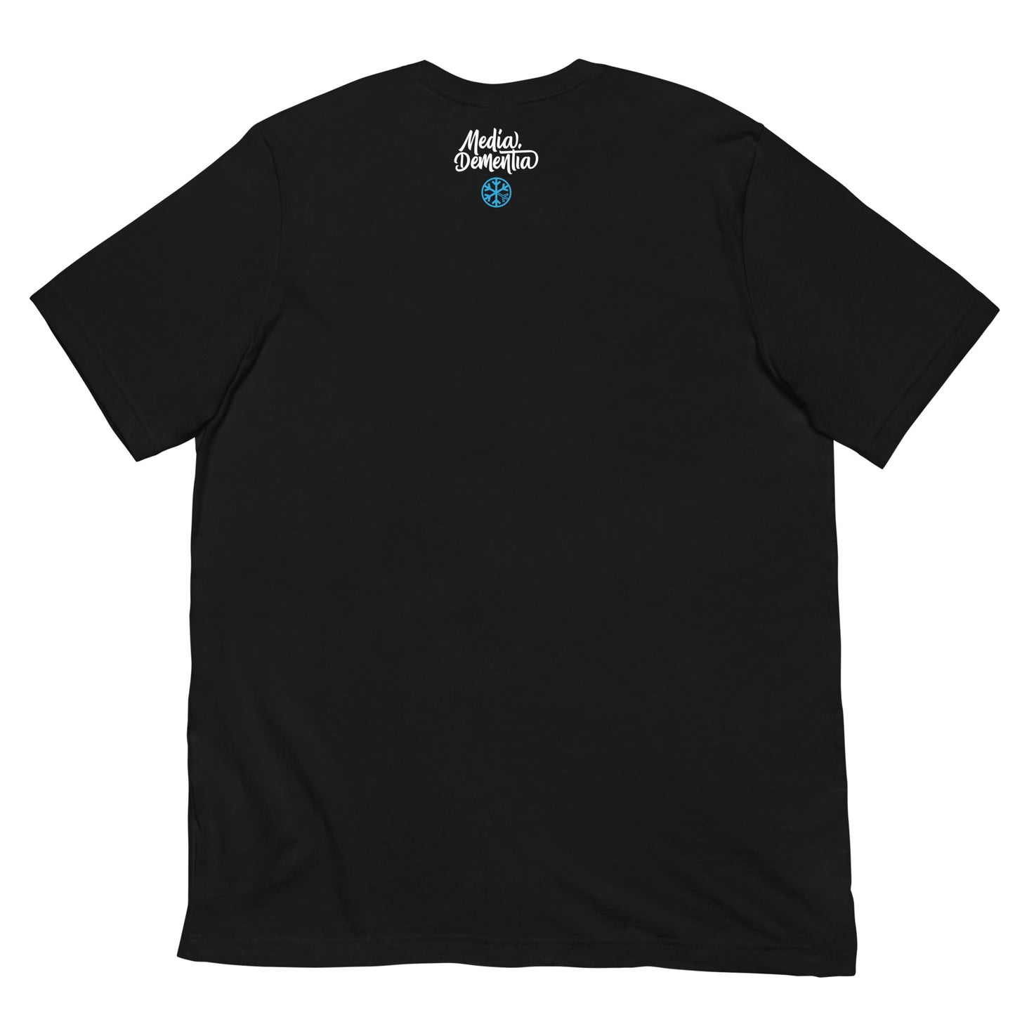 Black-Social Suicide Tee from B.Different Clothing, back view, graffiti-inspired streetwear t-shirt