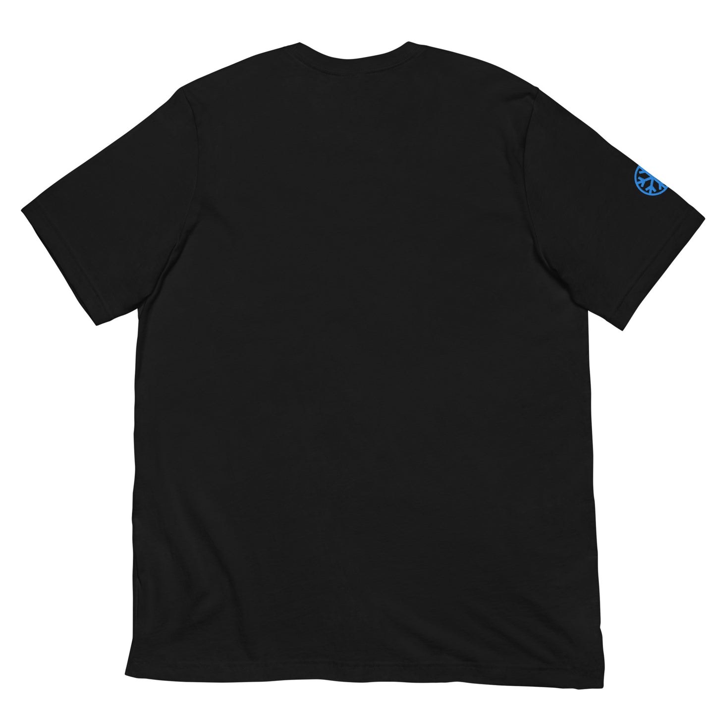 Black-Outcast Box Tee from B.Different Clothing, back view, graffiti-inspired streetwear t-shirt