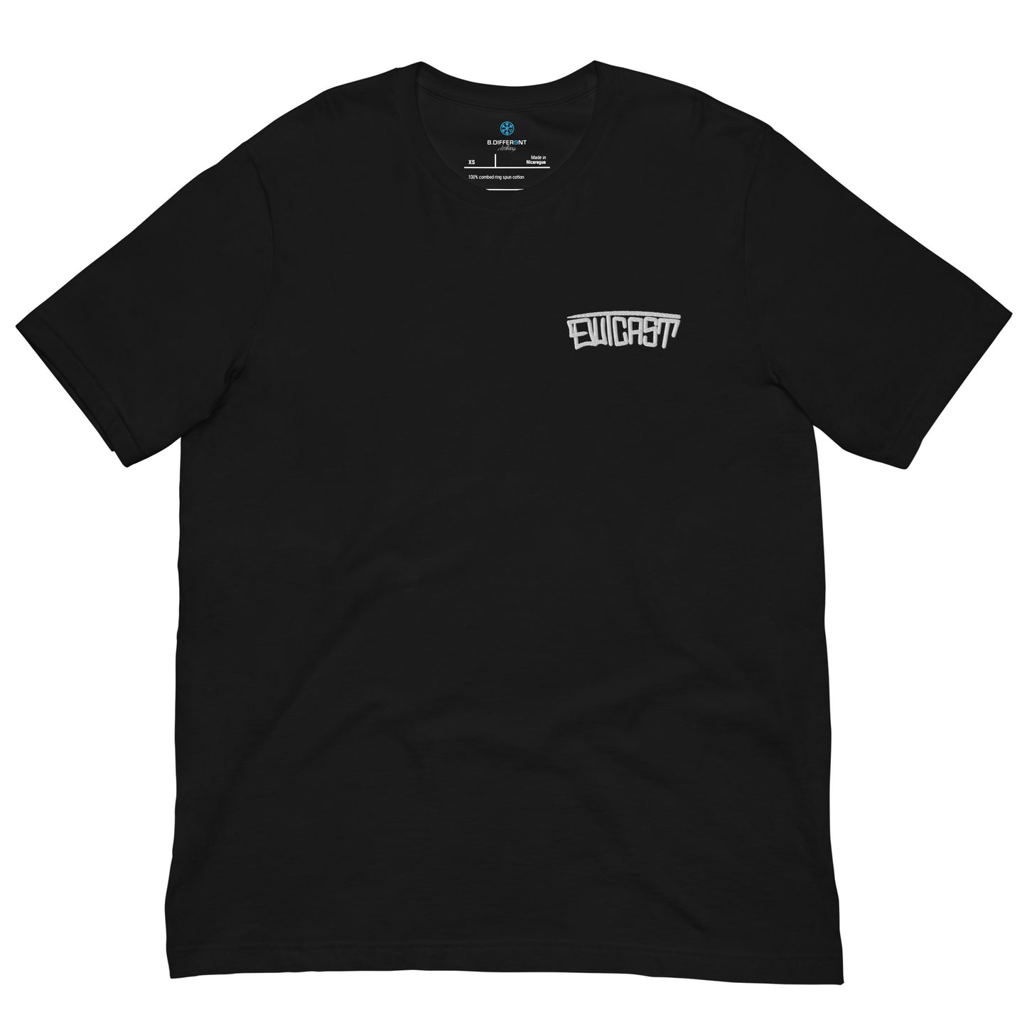 Outcast Graffiti Tag Tee black B.Different Clothing graffiti street art inspired streetwear brand