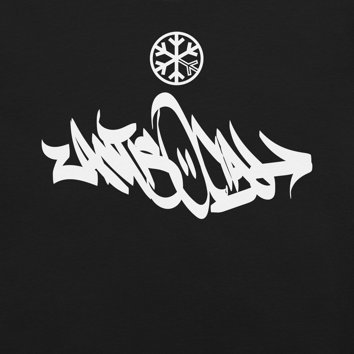 Black-Antisocial Graffiti Tag Tee from B.Different Clothing, graphic, graffiti-inspired streetwear t-shirt