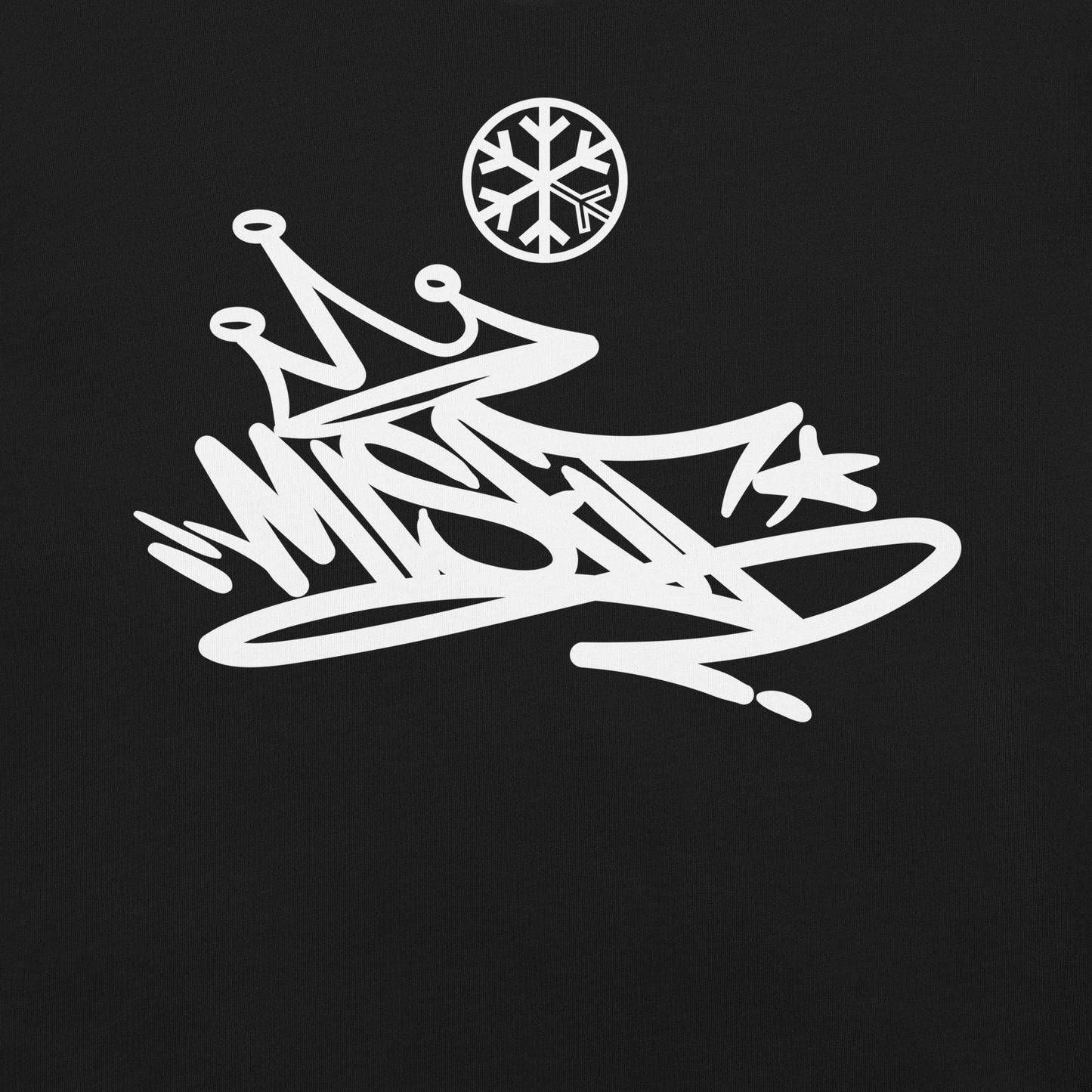Black-Misfit Graffiti Tag Tee from B.Different Clothing, graphic, graffiti-inspired streetwear t-shirt