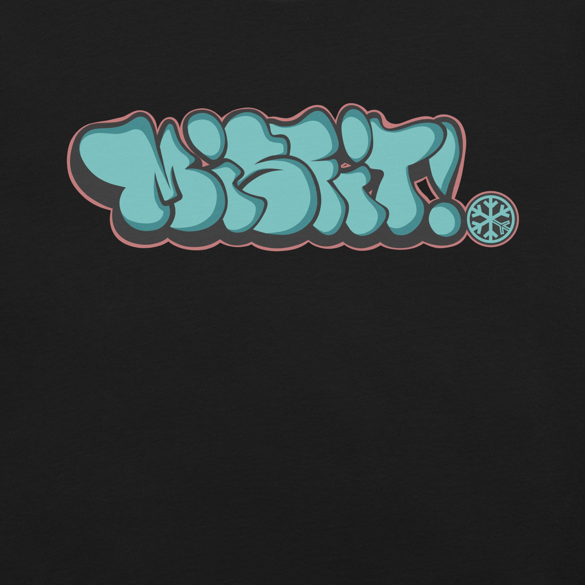 Black-Misfit Graffiti Throwie Tee from B.Different Clothing, graphic, graffiti-inspired streetwear t-shirt