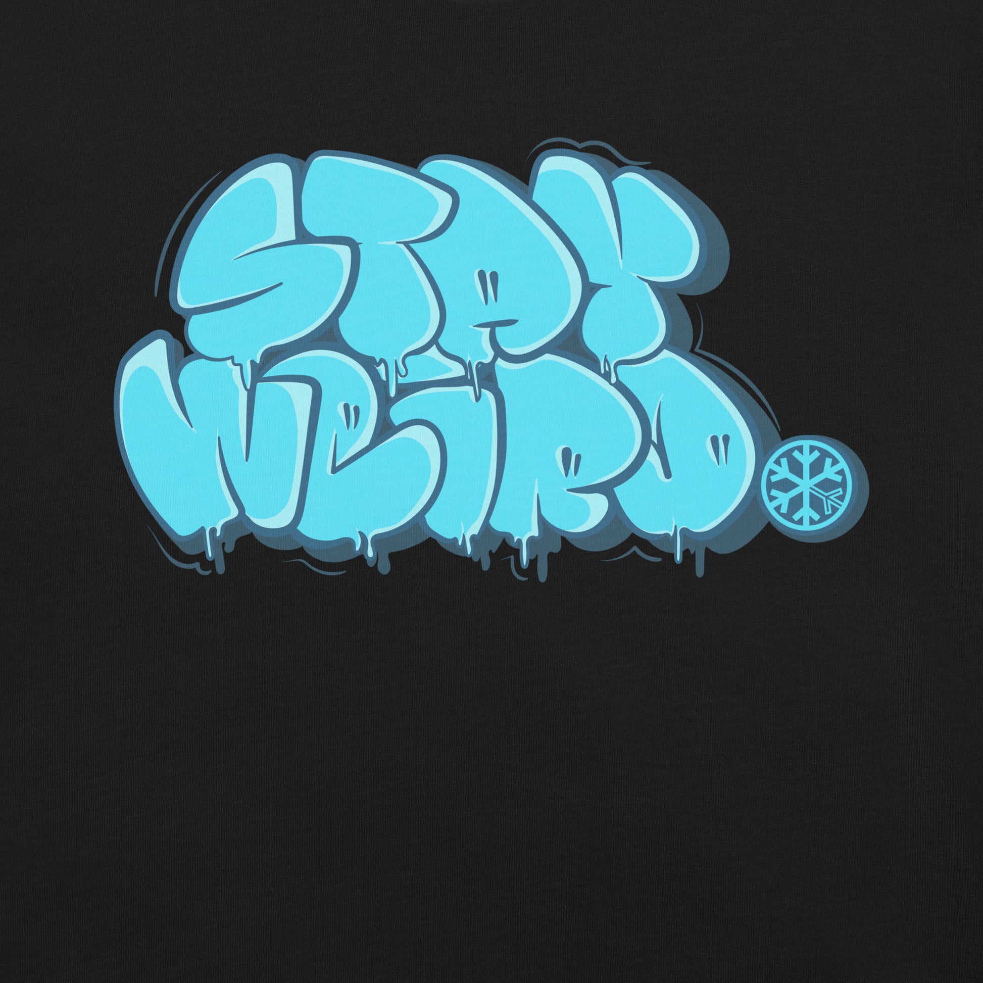 Black-Stay Weird Graffiti Throw-up Tee from B.Different Clothing, graphic, graffiti-inspired streetwear t-shirt