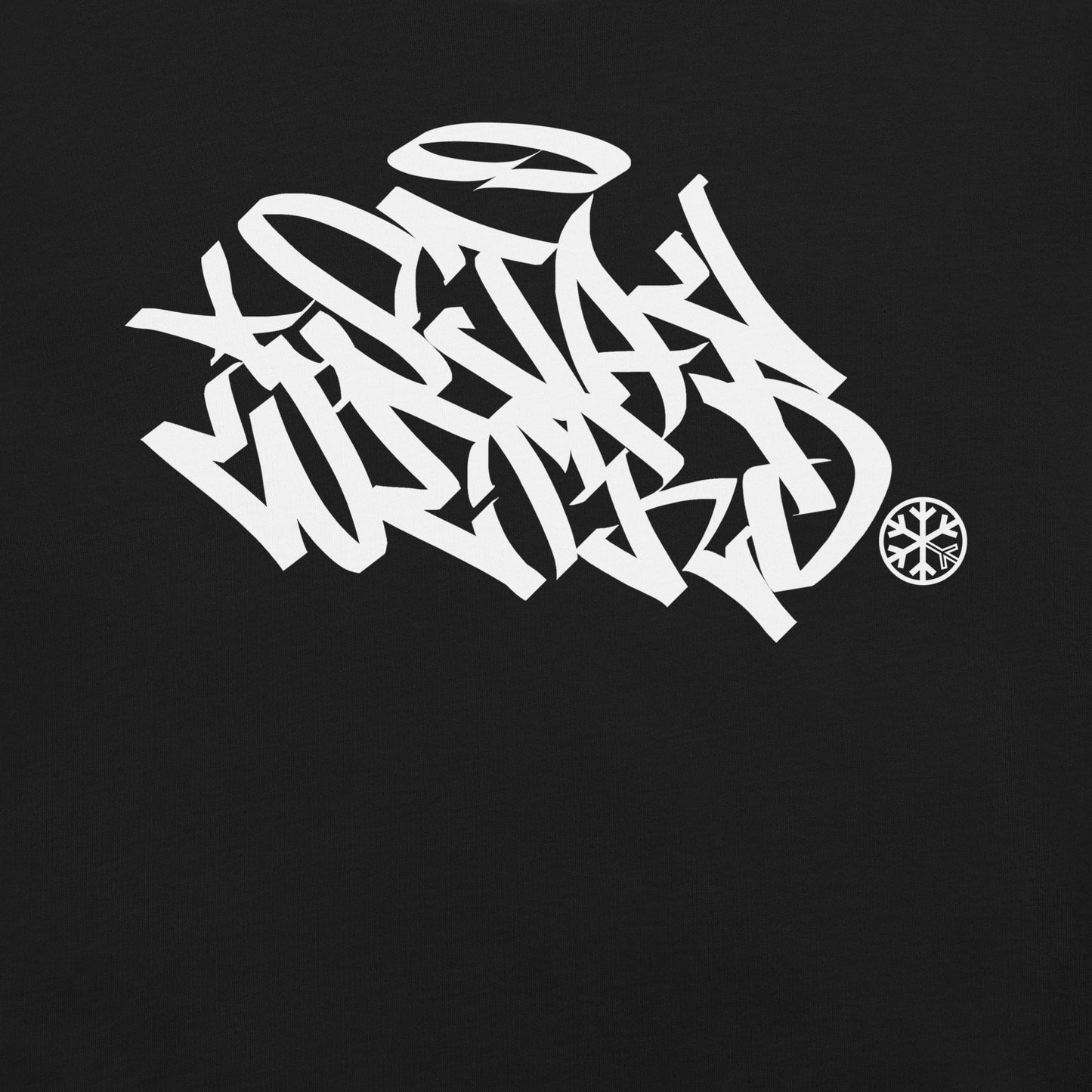 Black-Stay Weird Graffiti Tag Tee from B.Different Clothing, graphic, graffiti-inspired streetwear t-shirt