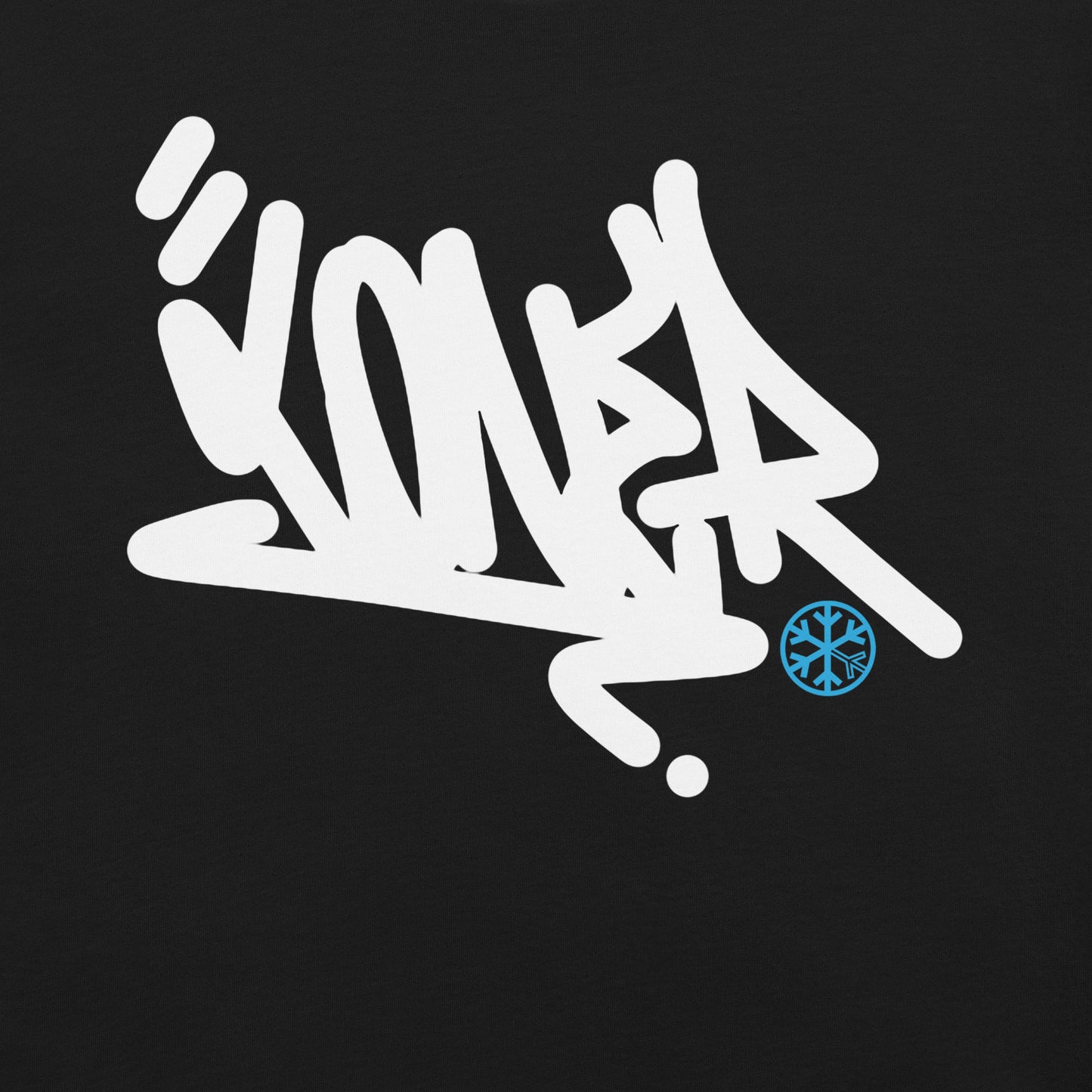 Black-Loner Graffiti Tag Tee from B.Different Clothing, graphic, graffiti-inspired streetwear t-shirt