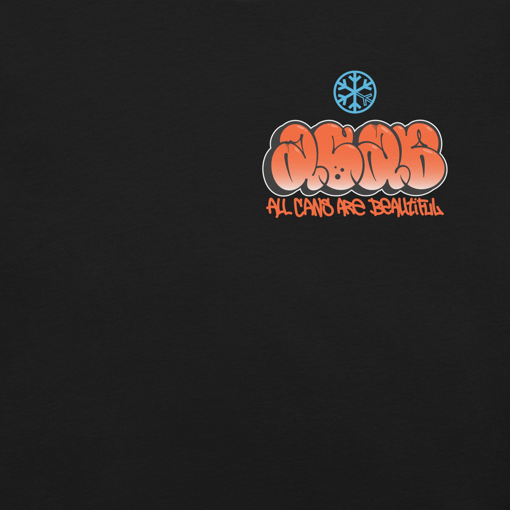 Black-ACAB Girl Graffiti Tee from B.Different Clothing, front graphic, graffiti-inspired streetwear