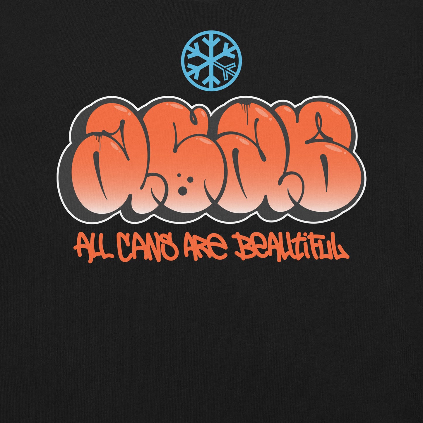 Black-ACAB Graffiti Throw-up Tee from B.Different Clothing, graphic, graffiti-inspired streetwear t-shirt