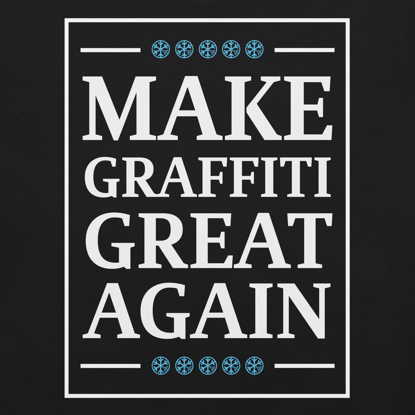 Black-Make Graffiti Great Again Tee from B.Different Clothing, graphic, graffiti-inspired streetwear t-shirt