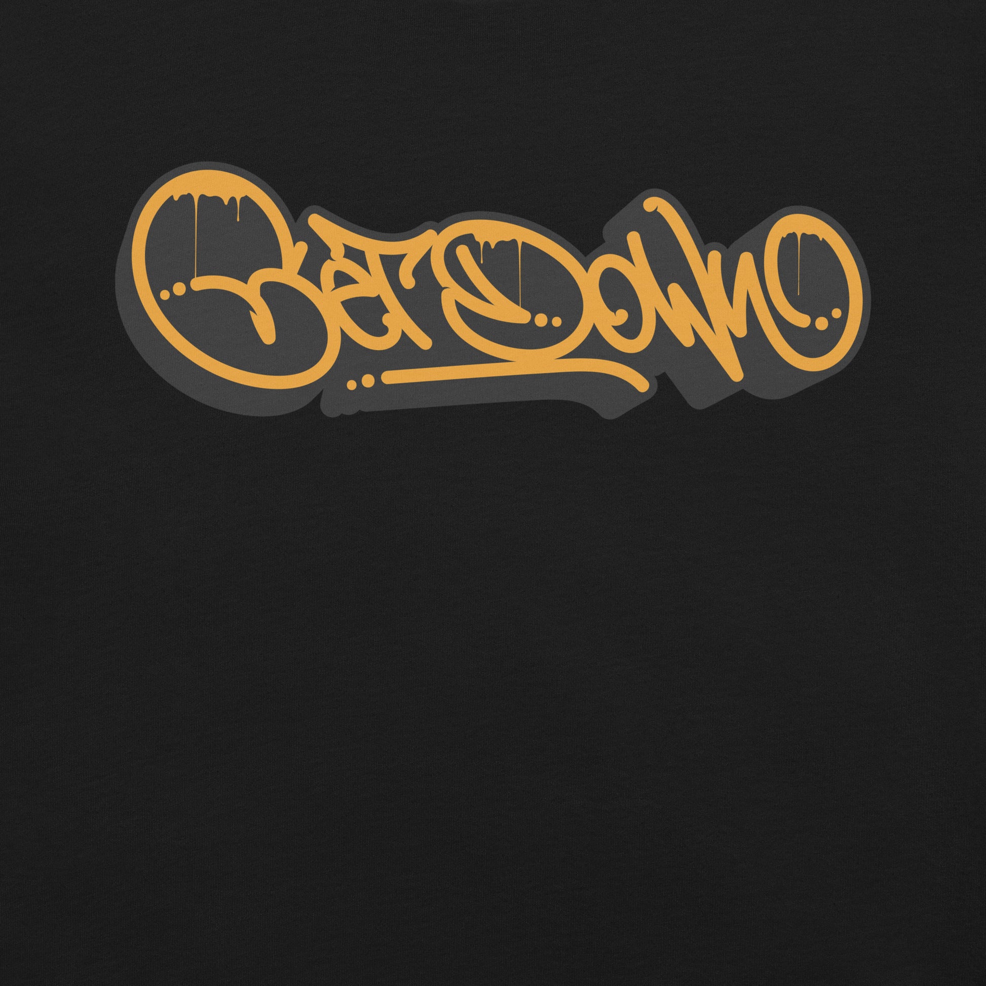 Black-Get Down Graffiti Tag Tee from B.Different Clothing, graphic, graffiti-inspired streetwear t-shirt