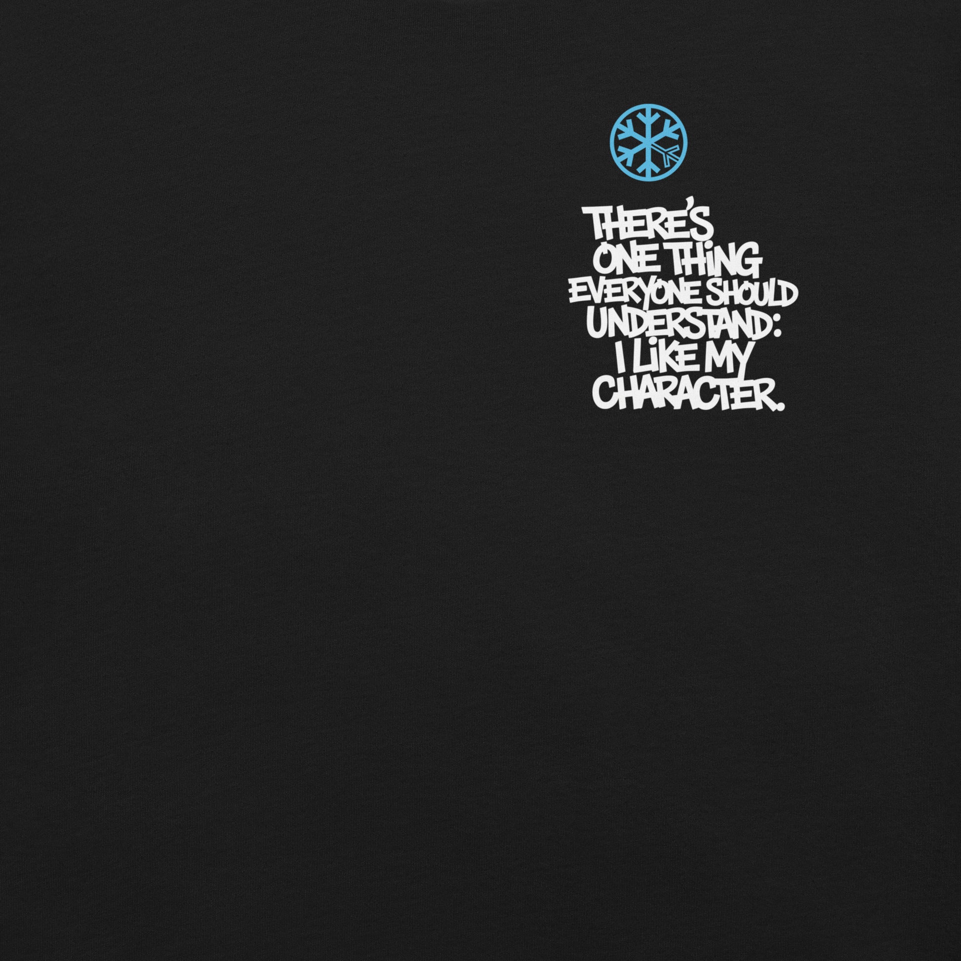 Black-Dennis Graffiti Tee from B.Different Clothing, front graphic, graffiti-inspired streetwear t-shirt