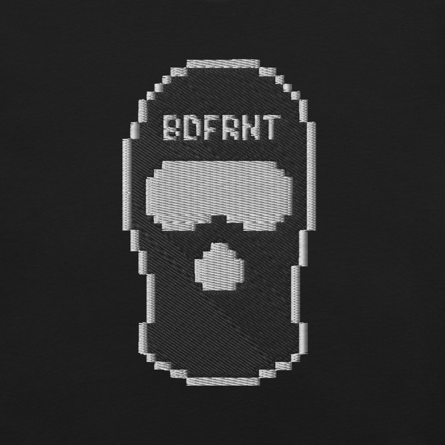 Black-Pixel Balaclava Graffiti Tee from B.Different Clothing, graphic, graffiti-inspired streetwear, oversized heavyweight t-shirt