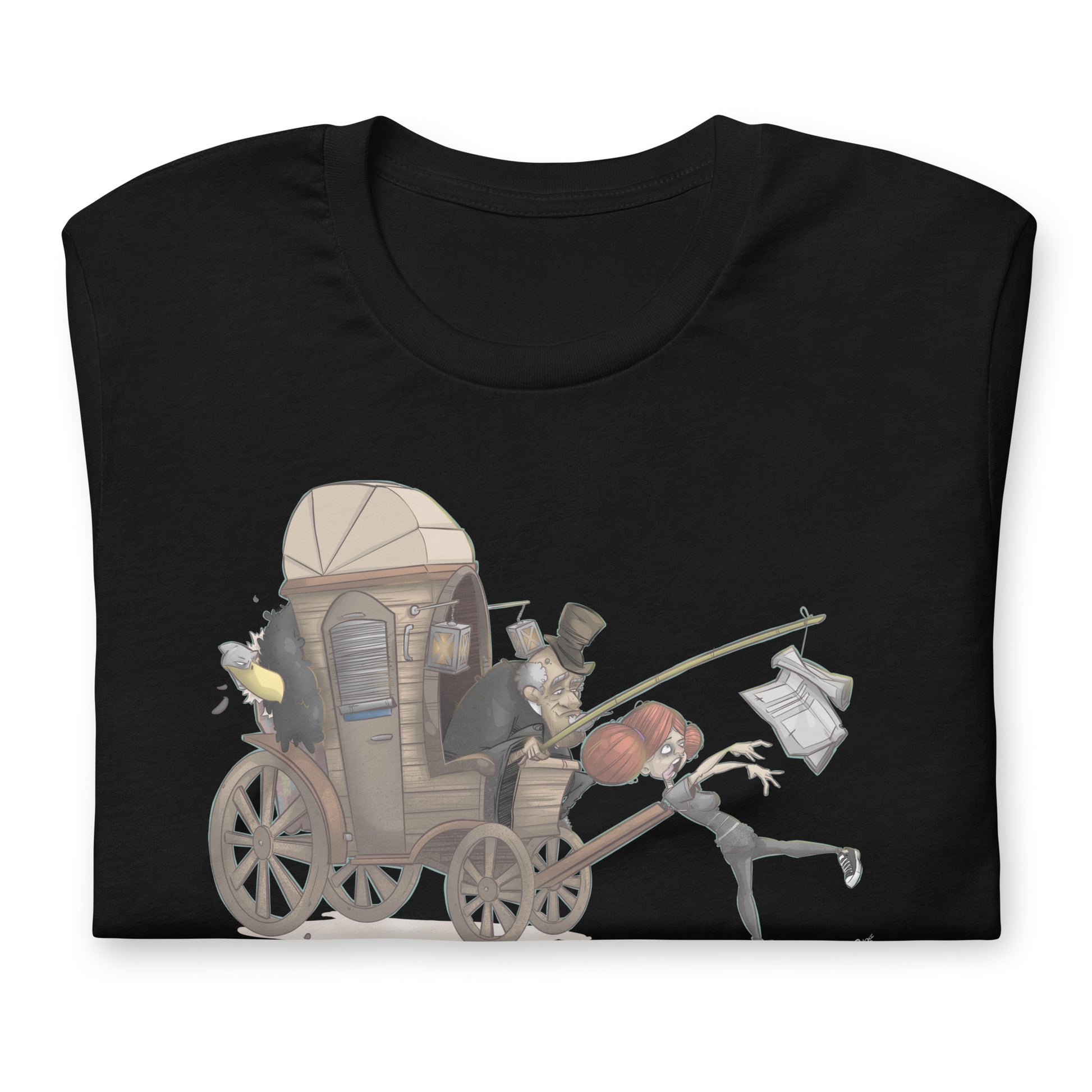 Black-Press Corpse Graffiti Tee from B.Different Clothing, folded, graffiti-inspired streetwear t-shirt