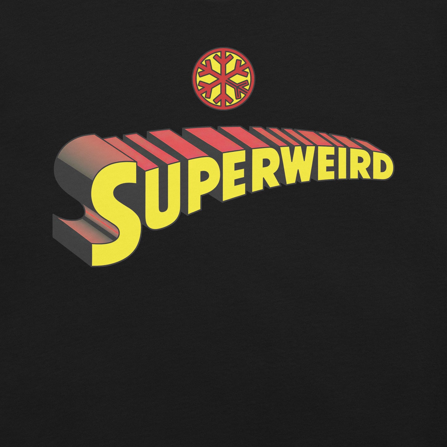 Black-Superweird Tee from B.Different Clothing, graphic, graffiti-inspired streetwear t-shirt