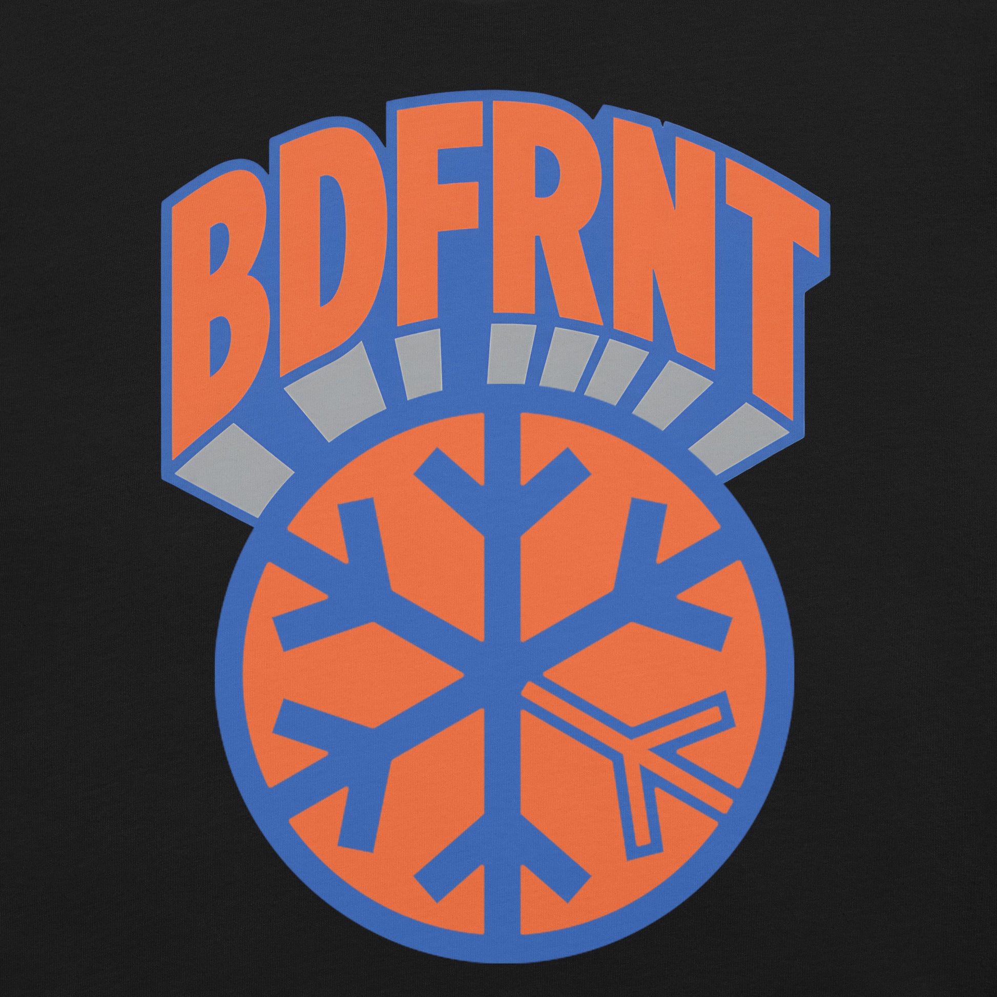 Black-BDFRNT Logo 1989 Tee from B.Different Clothing, graphic, graffiti-inspired streetwear t-shirt