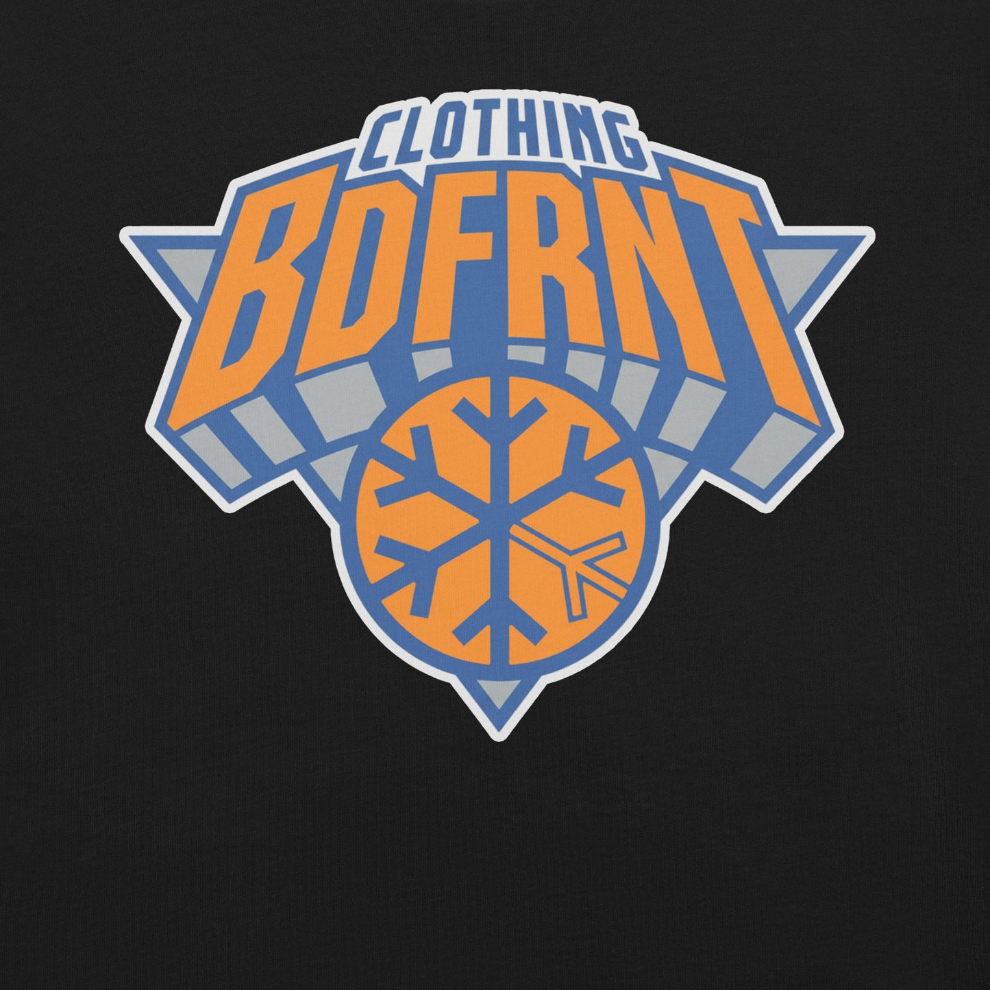 Black-BDFRNT Logo 2011 Tee from B.Different Clothing, graphic, graffiti-inspired streetwear t-shirt