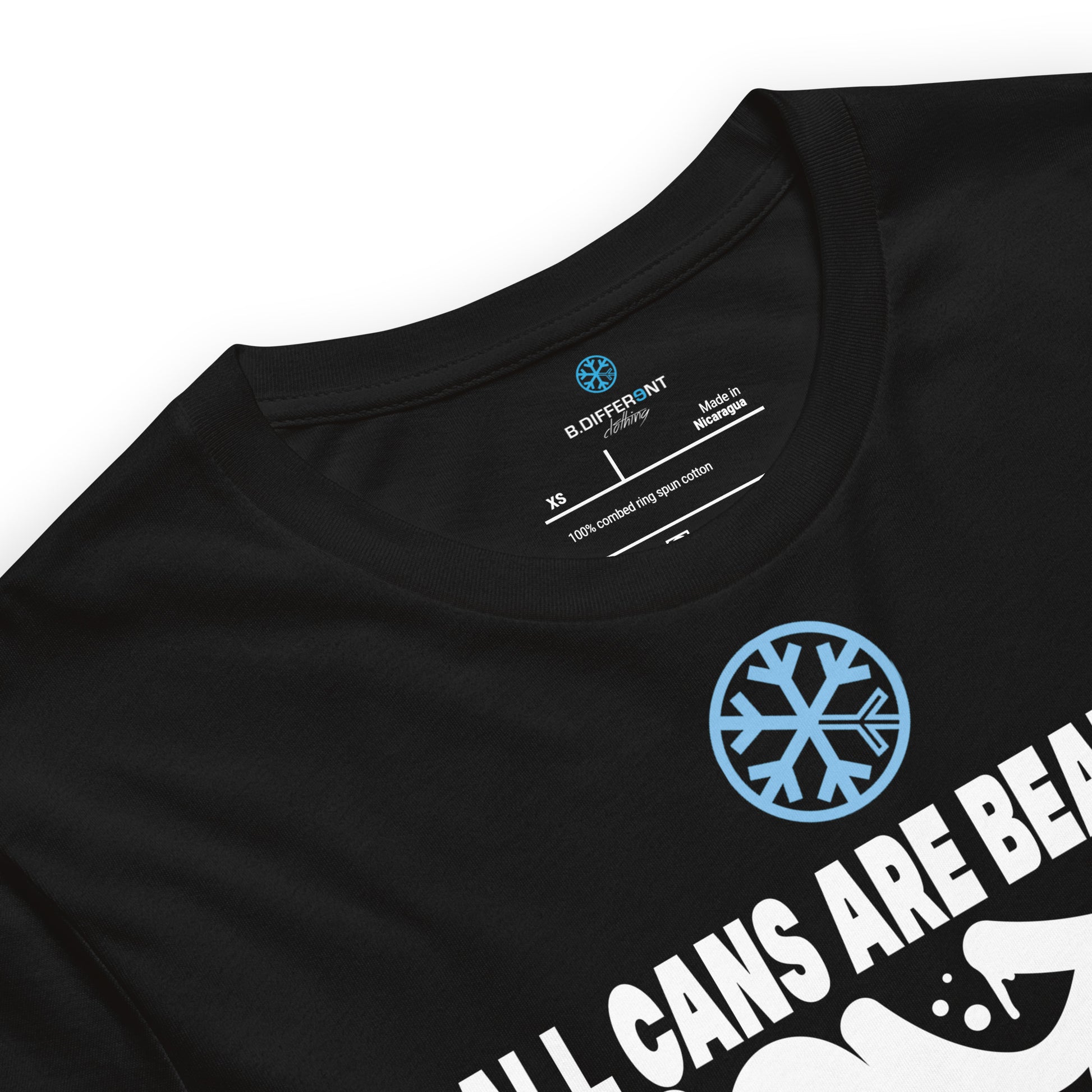 Black-Acab Graffiti Tag Tee from B.Different Clothing, collar, graffiti-inspired streetwear t-shirt