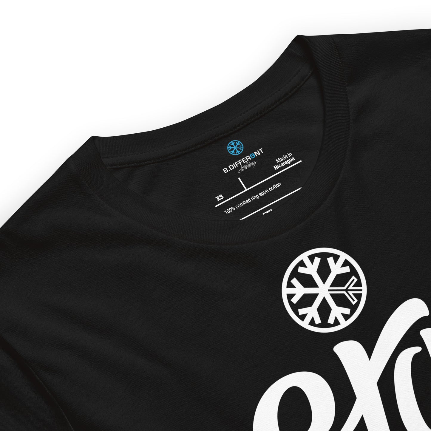 Black-Stay Weird Tee from B.Different Clothing, collar, graffiti-inspired streetwear t-shirt