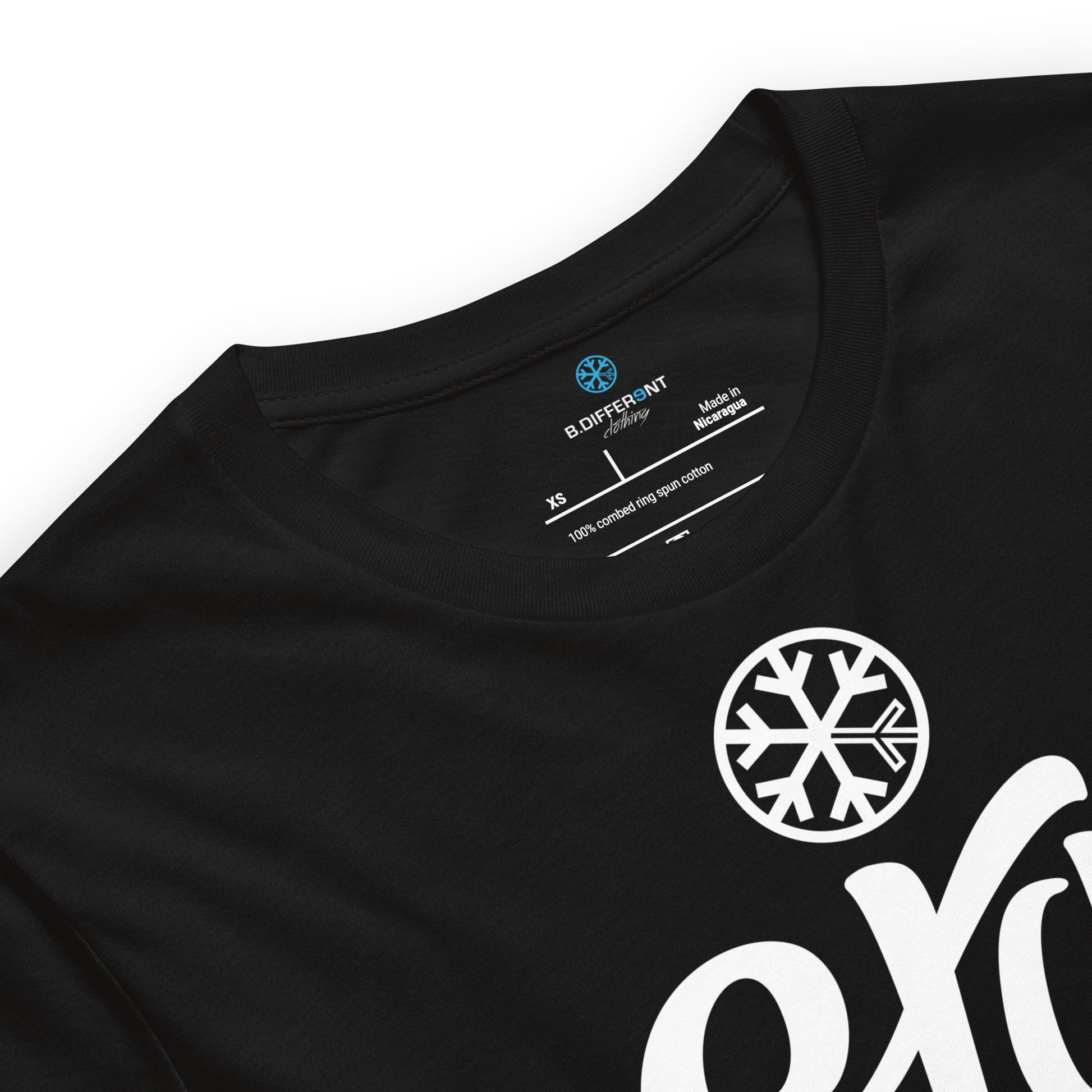 Black-Stay Weird Tee from B.Different Clothing, collar, graffiti-inspired streetwear t-shirt