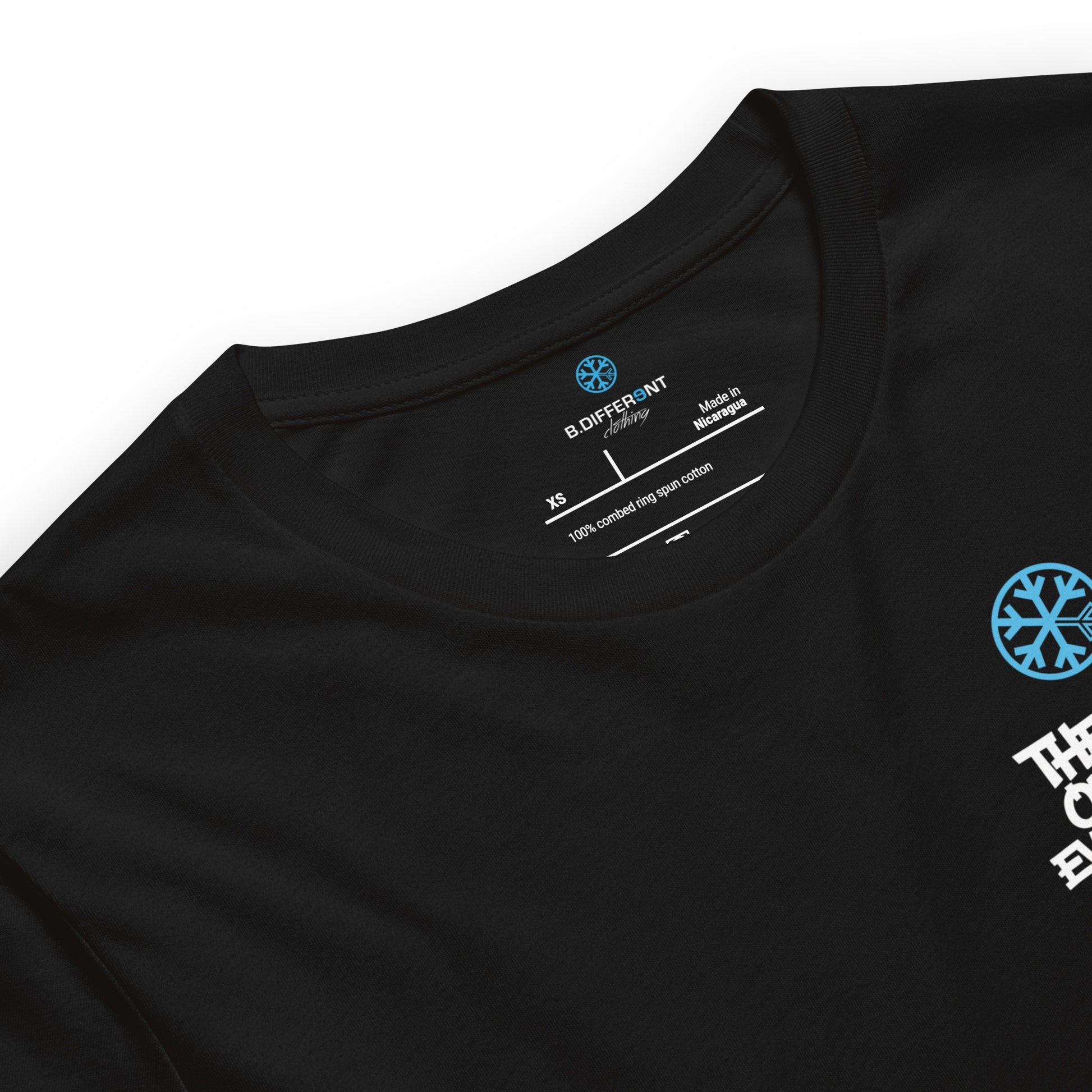 Black-Dennis Graffiti Tee from B.Different Clothing, collar, graffiti-inspired streetwear t-shirt