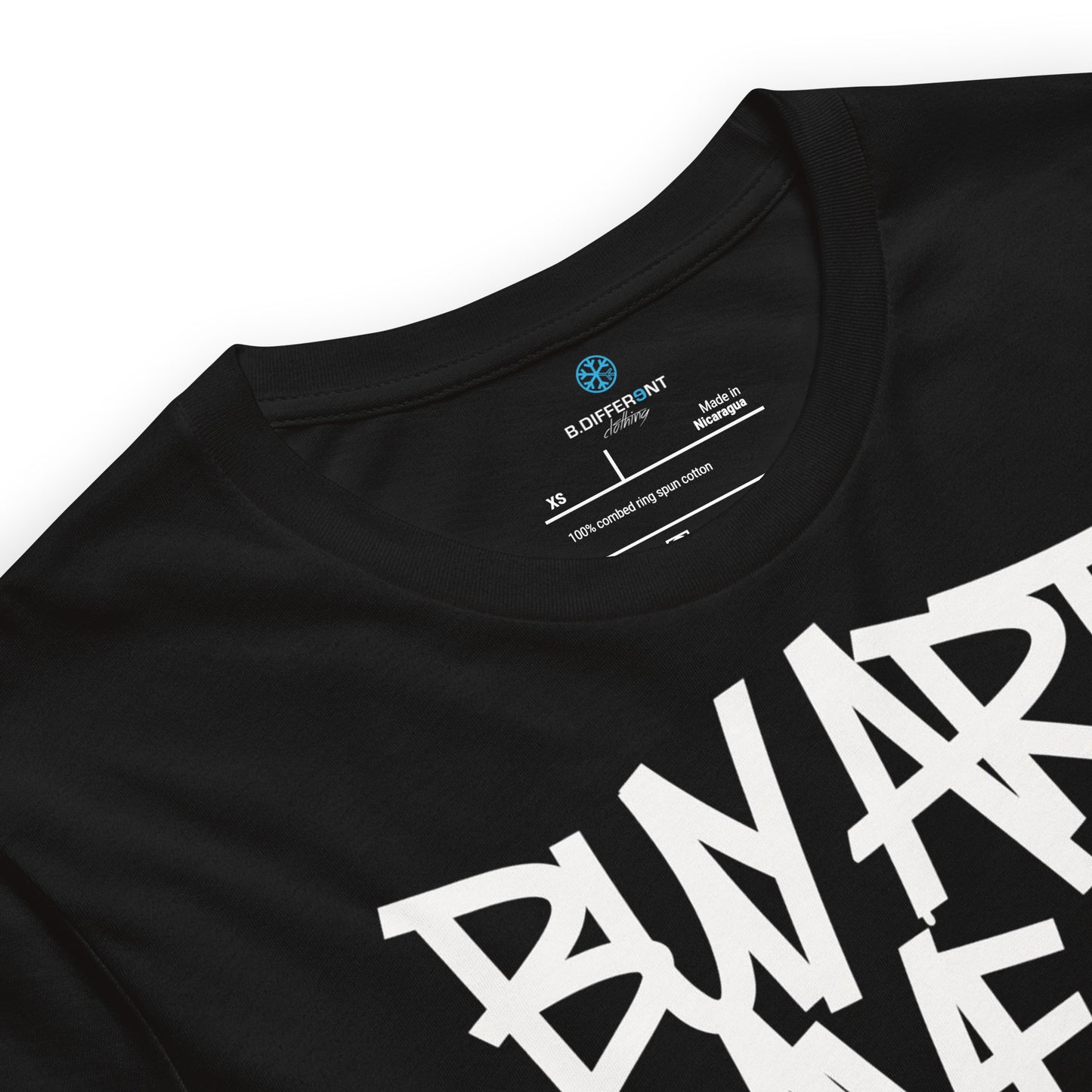 Black-Buy Art Save a Weird Person Graffiti Tee from B.Different Clothing, collar, graffiti-inspired streetwear t-shirt