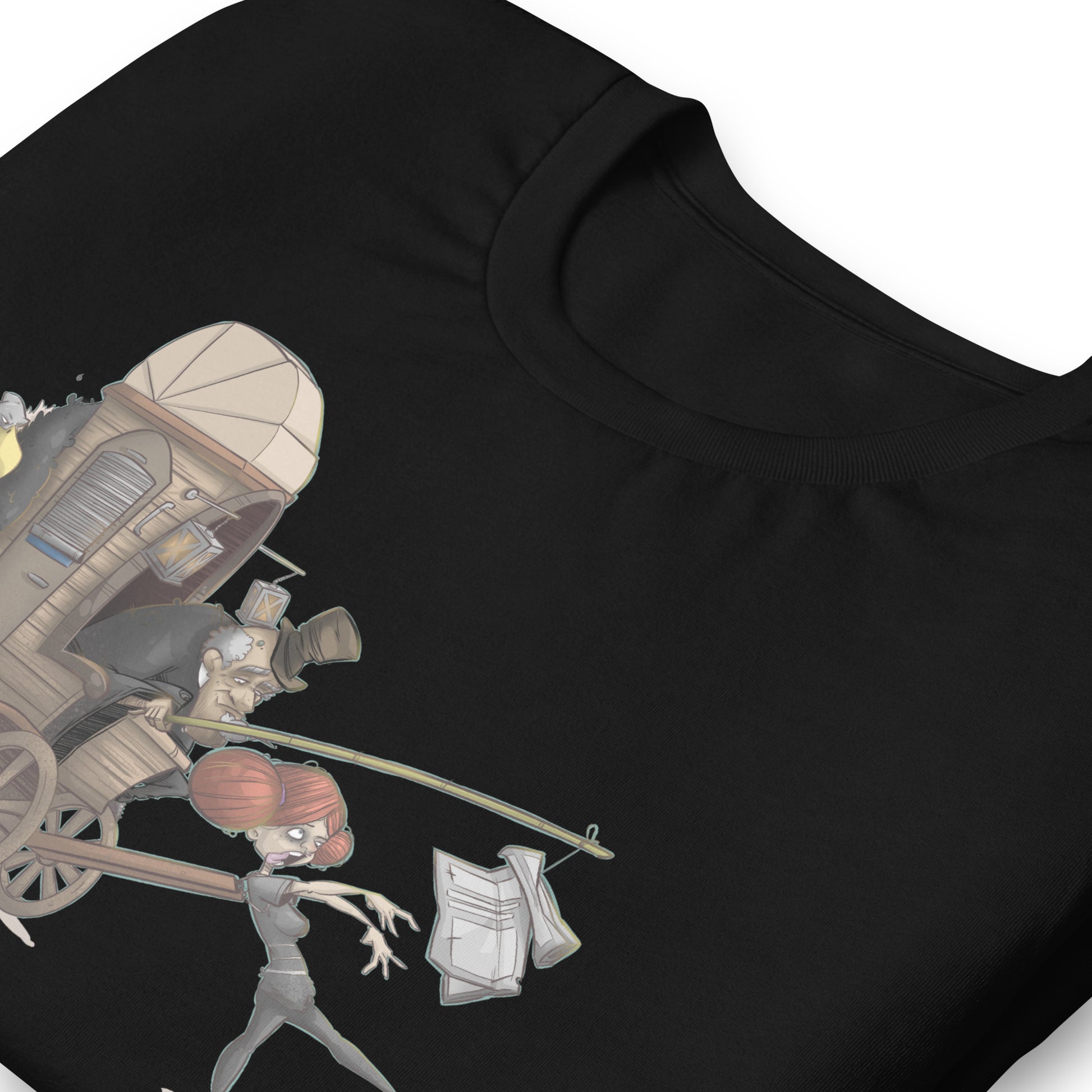 Black-Press Corpse Graffiti Tee from B.Different Clothing, detail, graffiti-inspired streetwear t-shirt