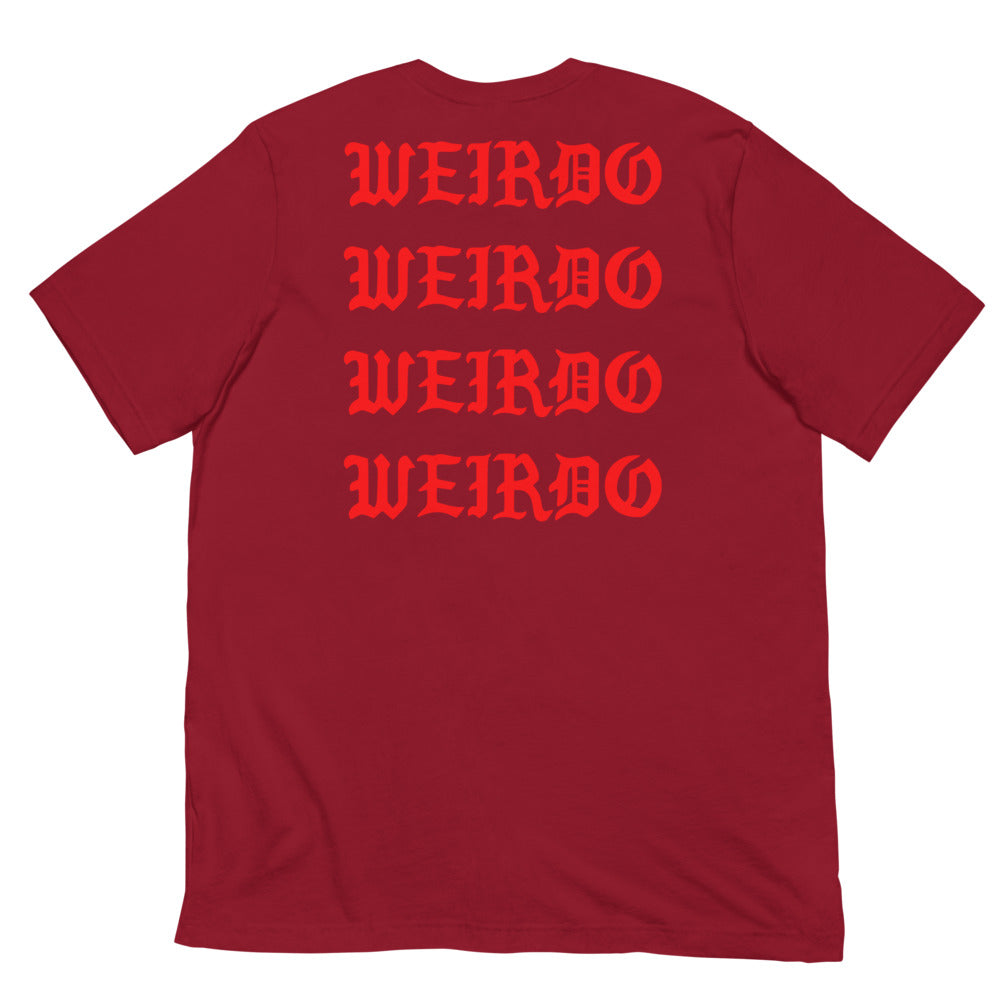 I feel like a weirdo tee cardinal B.Different Clothing graffiti street art inspired streetwear brand