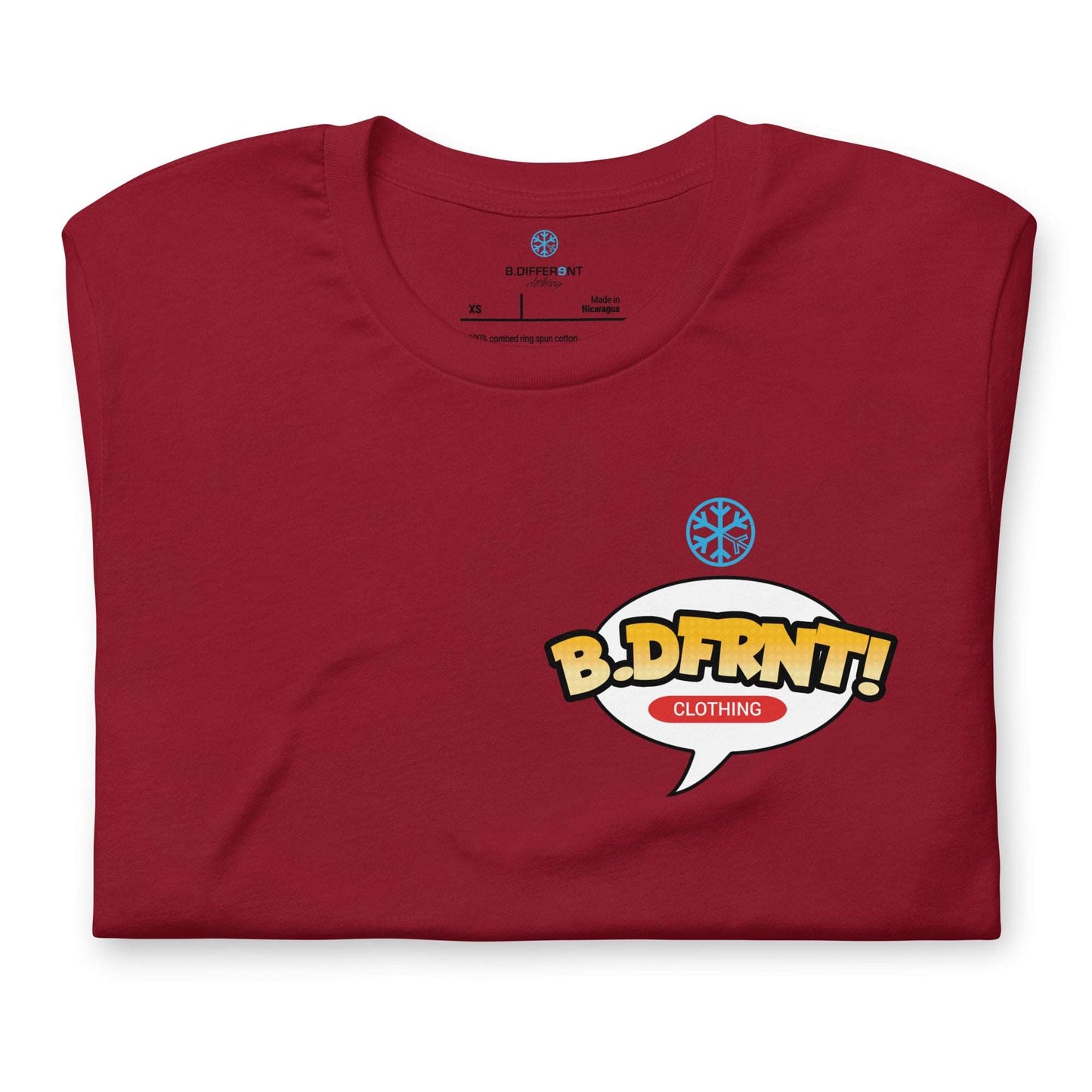 folded graffiti artist vinyl figure tee cardinal by B.Different Clothing graffiti street art inspired streetwear brand