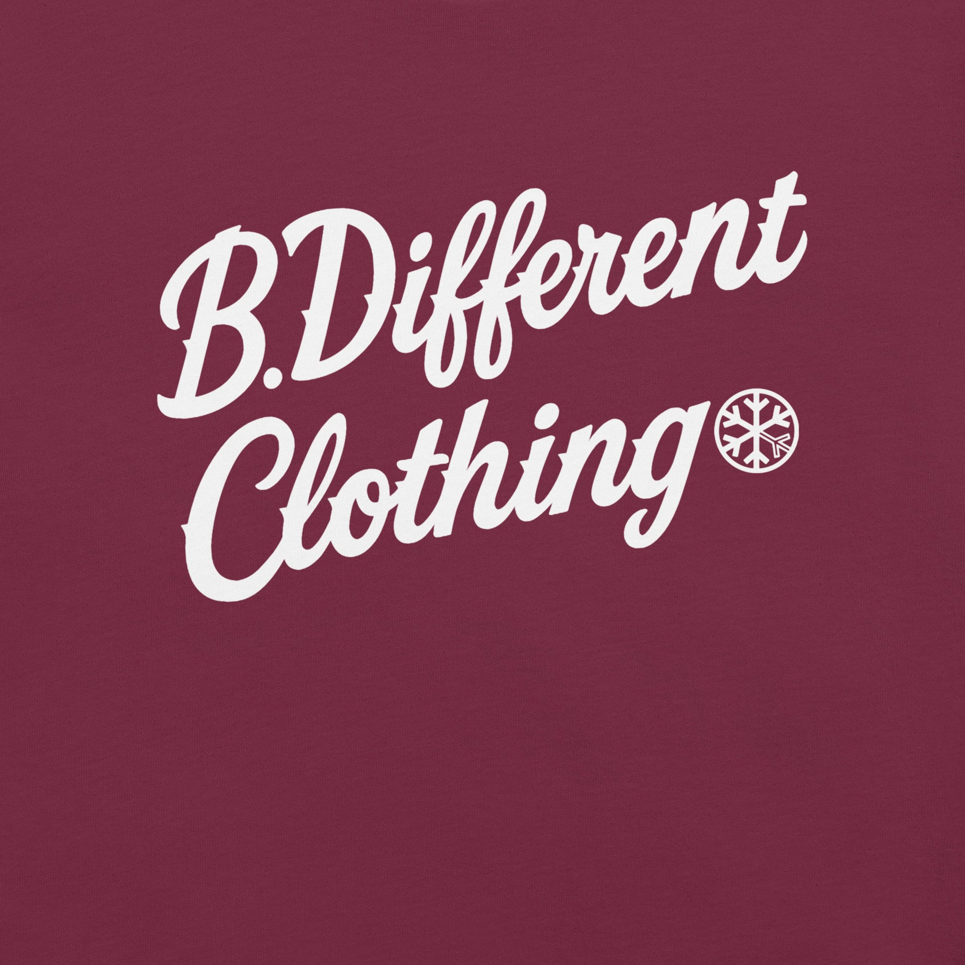 Maroon-The League Tee from B.Different Clothing, graphic, graffiti-inspired streetwear t-shirt