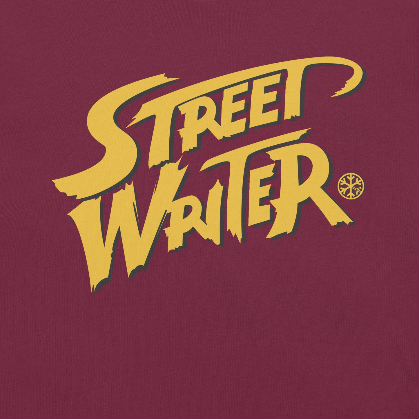 Maroon-Street Writer Graffiti Tee from B.Different Clothing, graphic, graffiti-inspired streetwear t-shirt