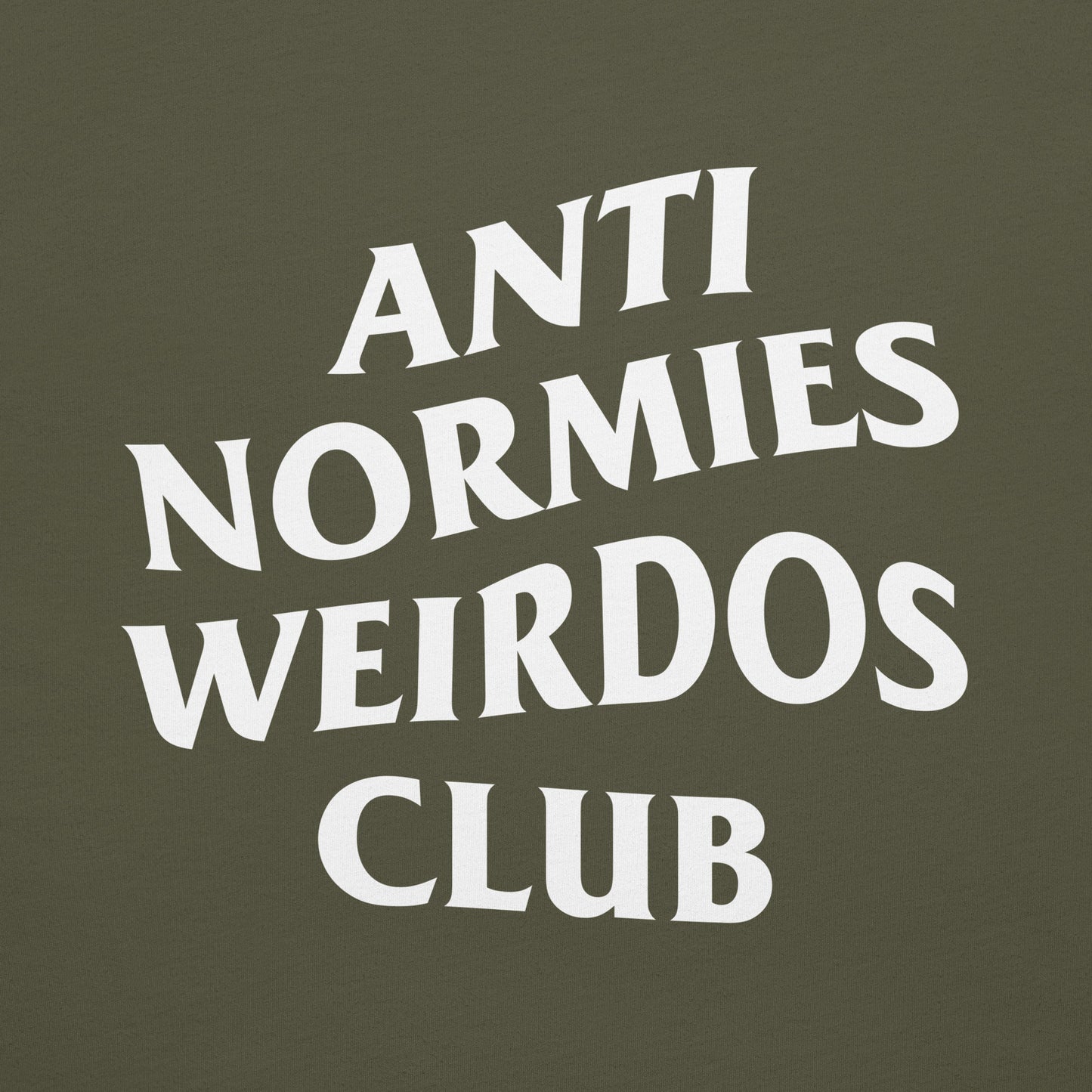 Green-Anti Normies Weirdos Club Tee from B.Different Clothing, graphic, graffiti-inspired streetwear t-shirt