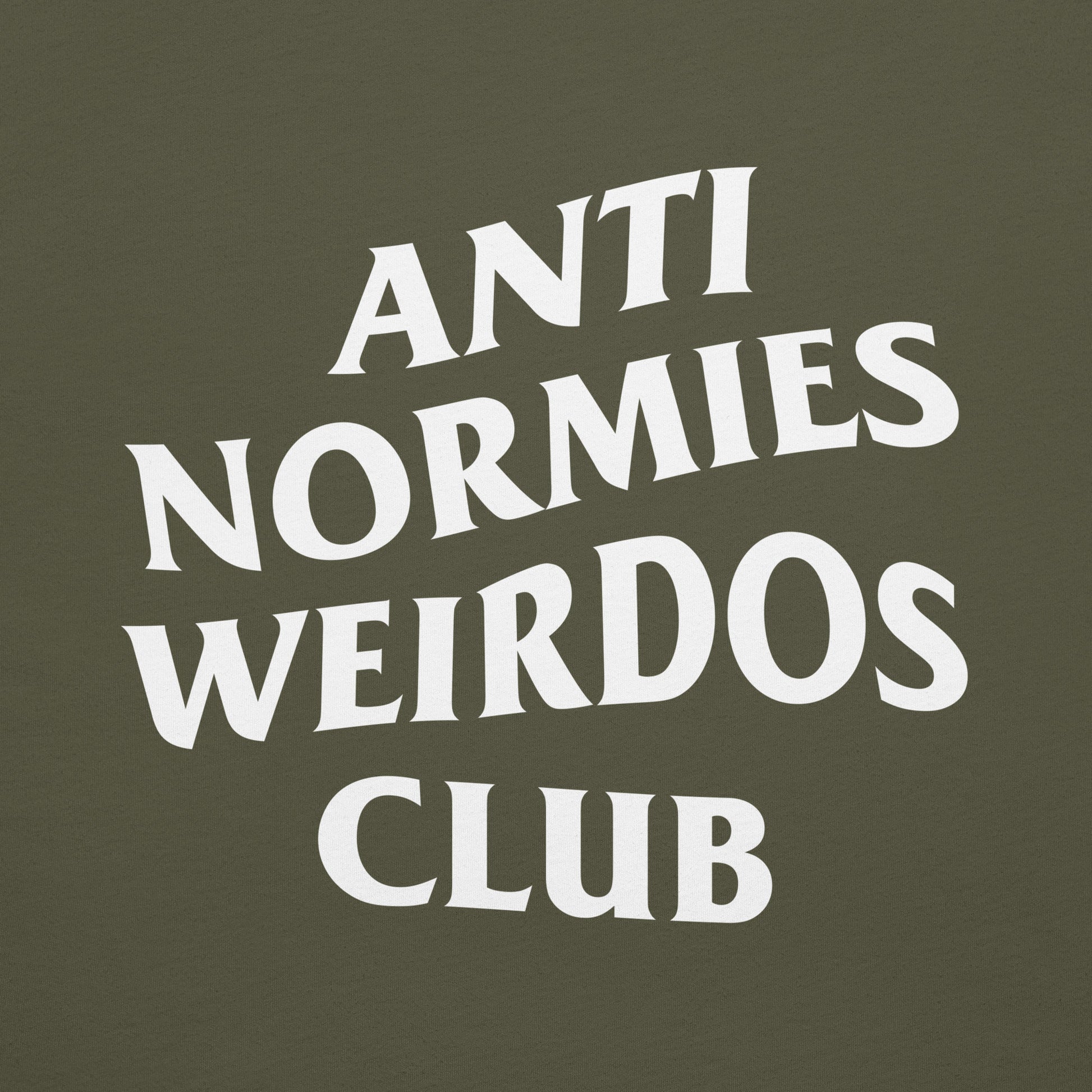 Green-Anti Normies Weirdos Club Tee from B.Different Clothing, graphic, graffiti-inspired streetwear t-shirt