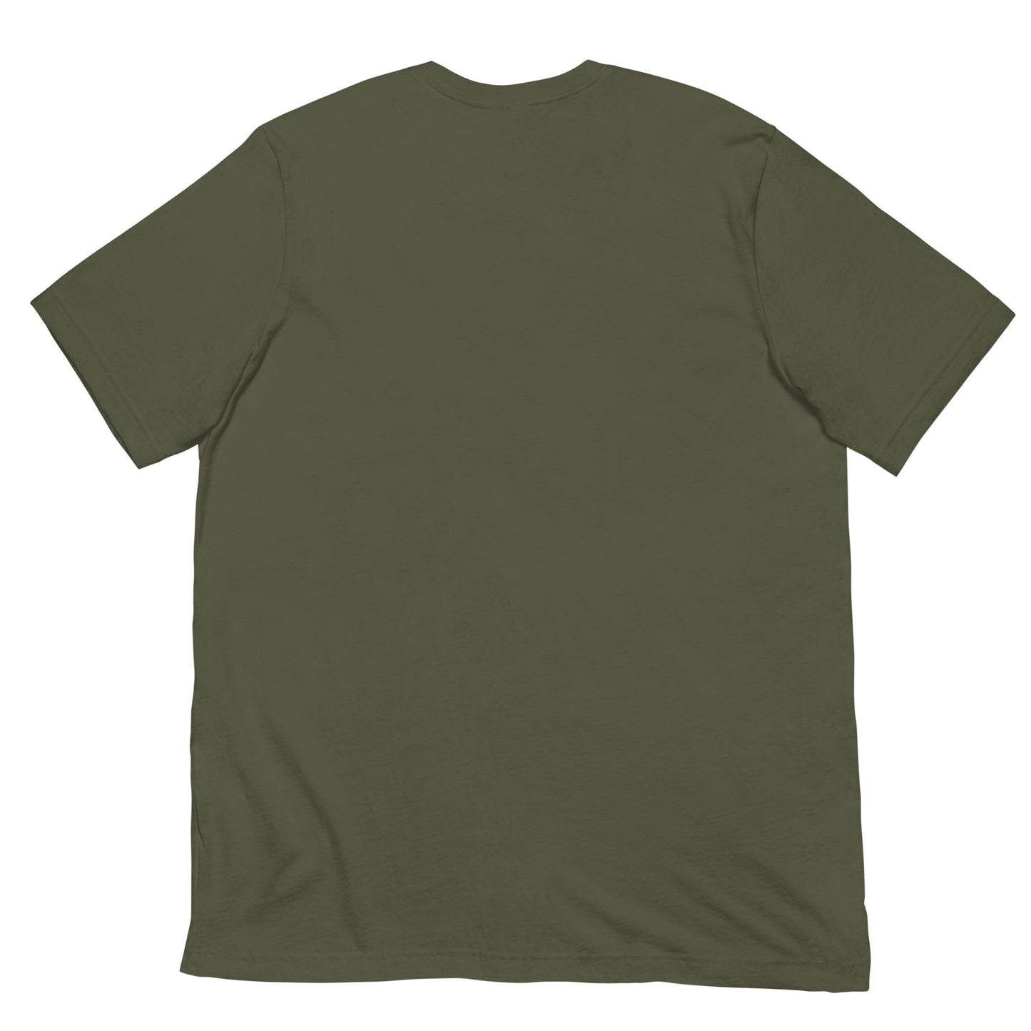 Army Green-BDFRNT NYC Subway Tee from B.Different Clothing, back view, graffiti-inspired streetwear