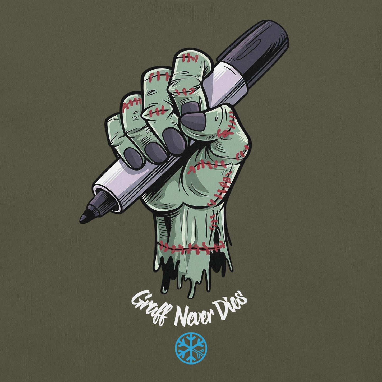 Green-Thing Graffiti Tee from B.Different Clothing, graphic, graffiti-inspired streetwear t-shirt