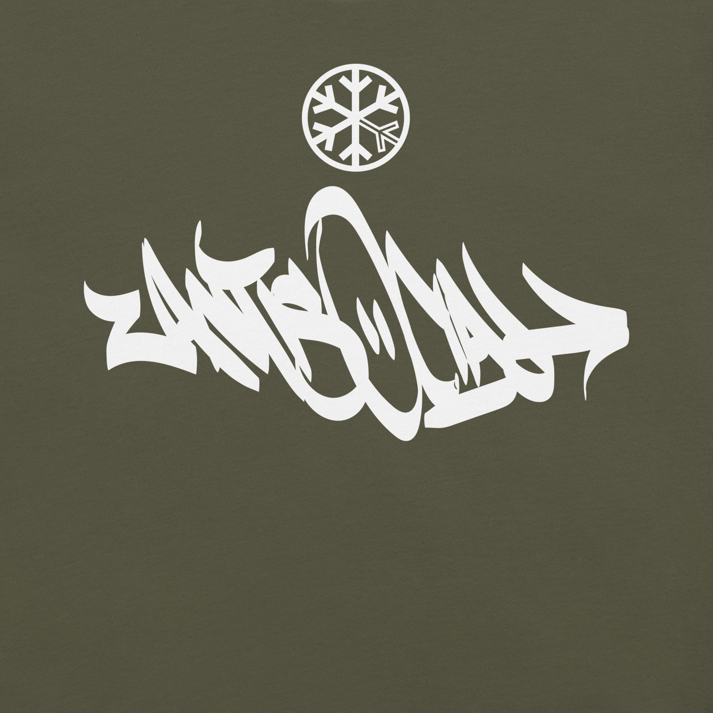 Green-Antisocial Graffiti Tag Tee from B.Different Clothing, graphic, graffiti-inspired streetwear t-shirt