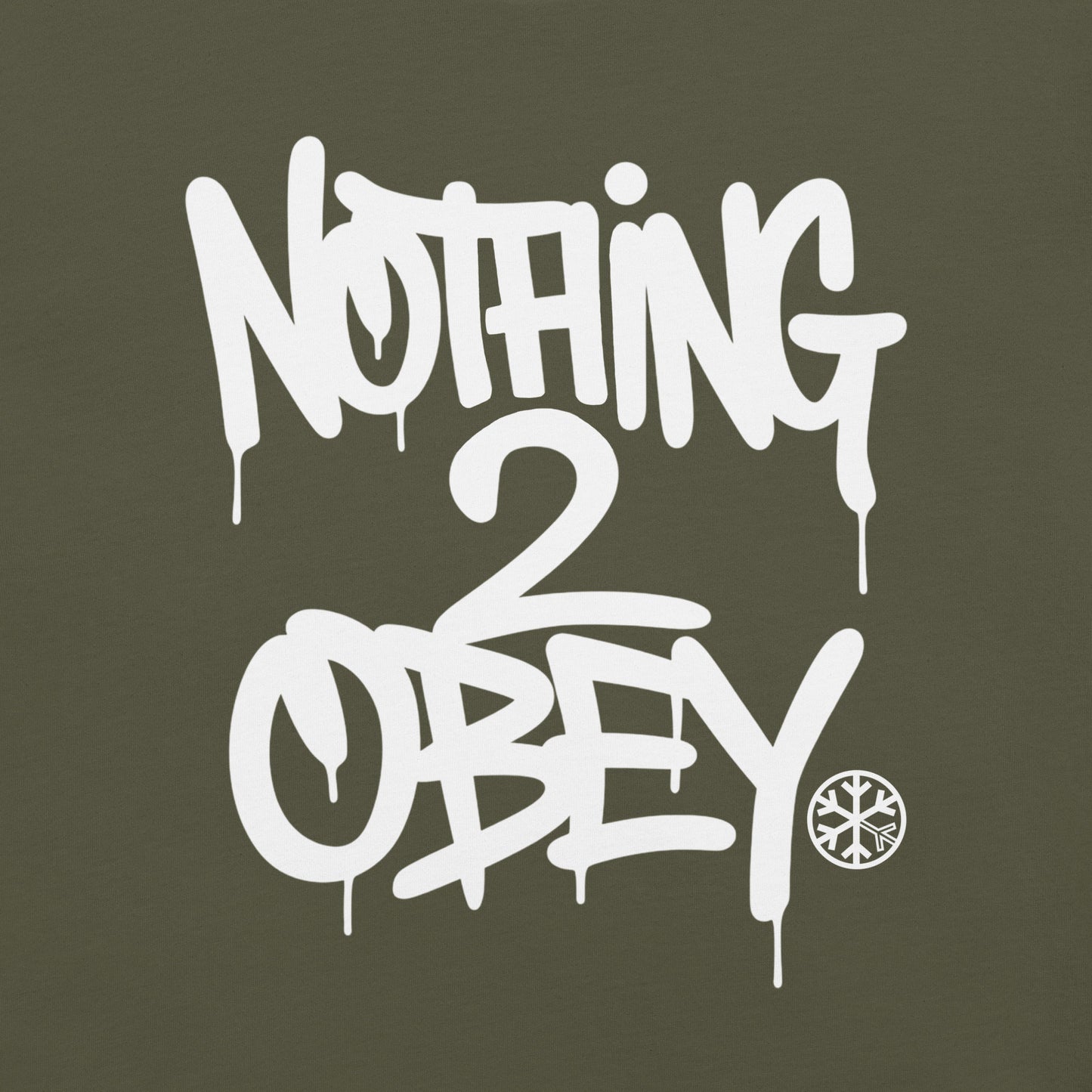 Green-Nothing 2 Obey Graffiti Tee from B.Different Clothing, graphic, graffiti-inspired streetwear t-shirt