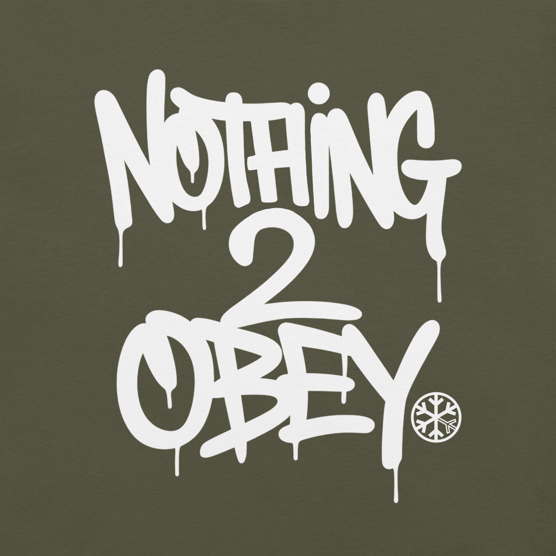 Green-Nothing 2 Obey Graffiti Tee from B.Different Clothing, graphic, graffiti-inspired streetwear t-shirt