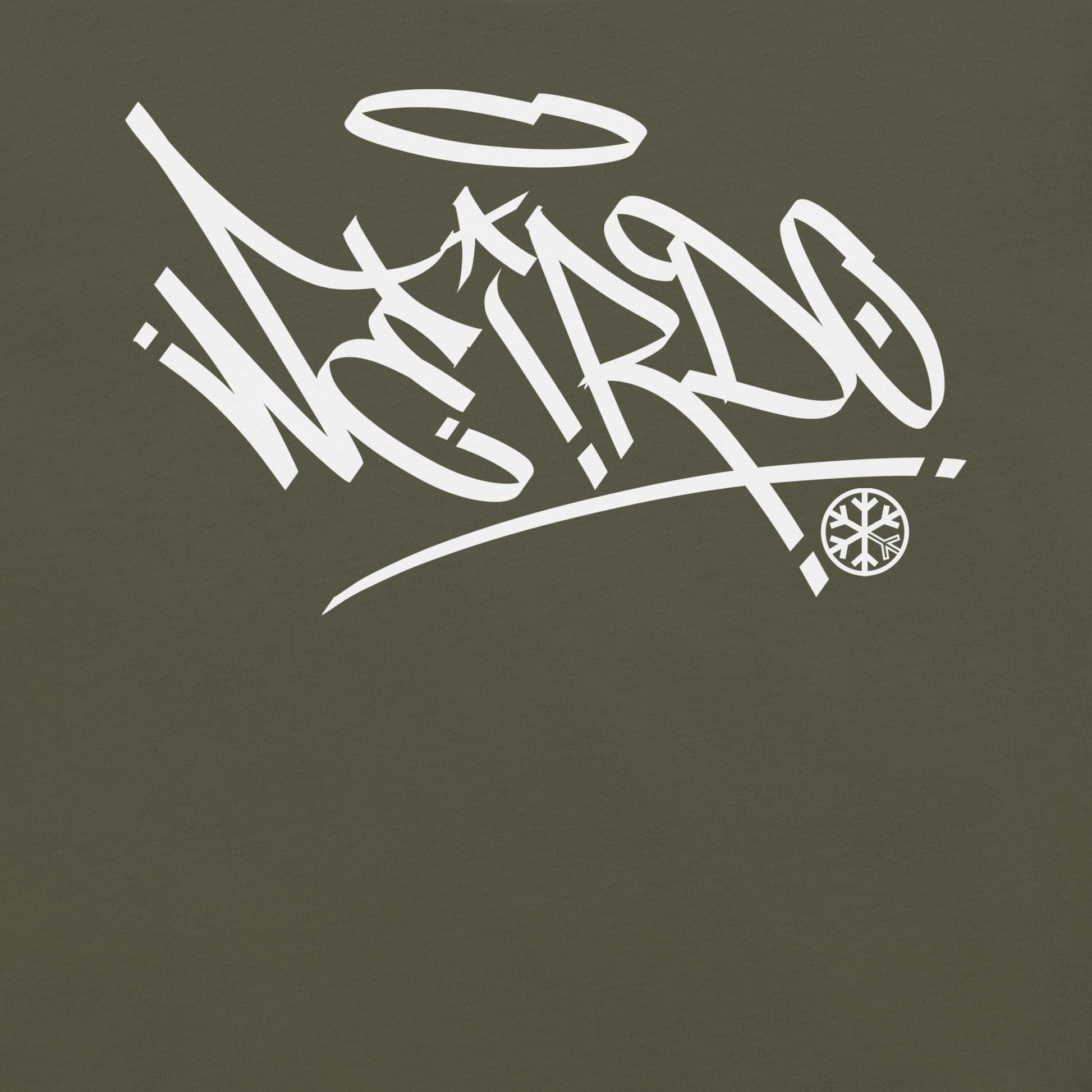 Green-Weirdo Tag Graffiti Tee from B.Different Clothing, graphic, graffiti-inspired streetwear t-shirt