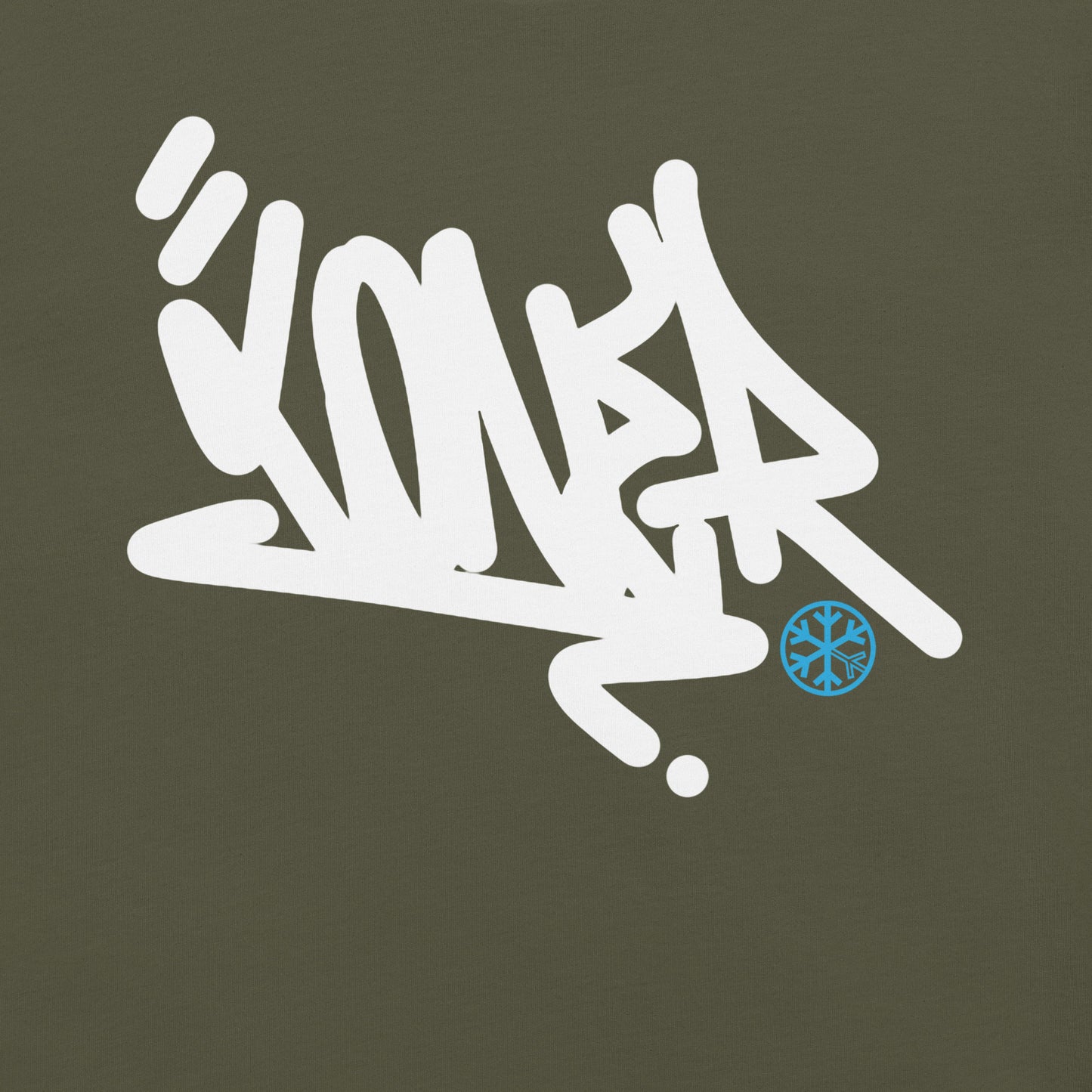 Green-Loner Graffiti Tag Tee from B.Different Clothing, graphic, graffiti-inspired streetwear t-shirt