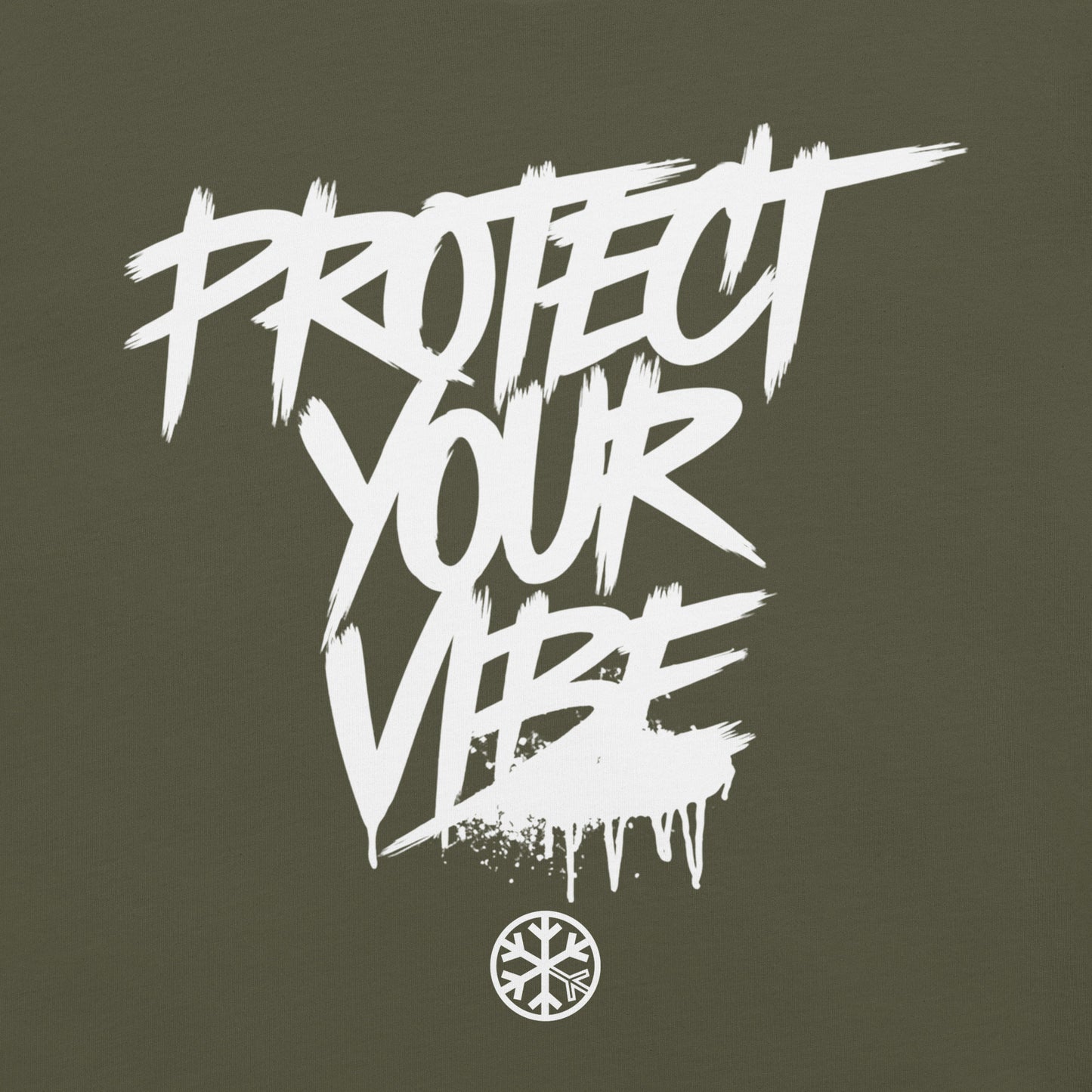 Green-Protect Your Vibe Graffiti Tag Tee from B.Different Clothing, graphic, graffiti-inspired streetwear t-shirt