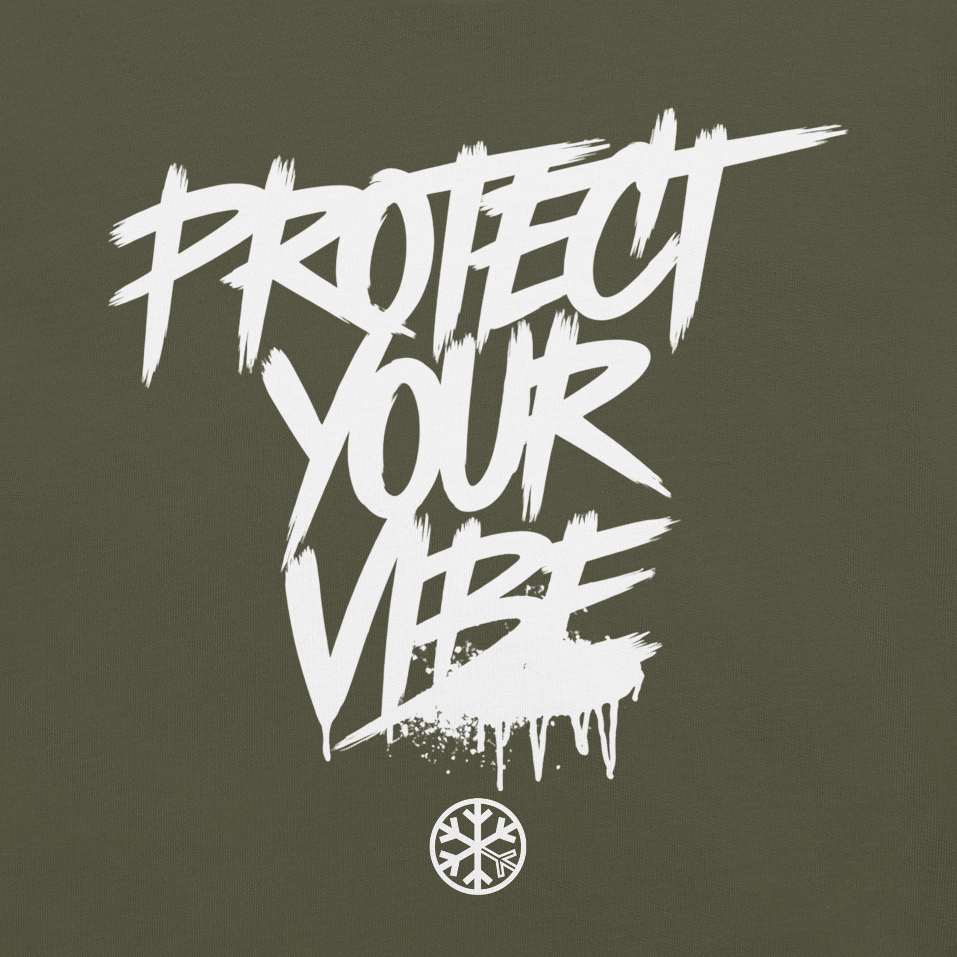 Green-Protect Your Vibe Graffiti Tag Tee from B.Different Clothing, graphic, graffiti-inspired streetwear t-shirt