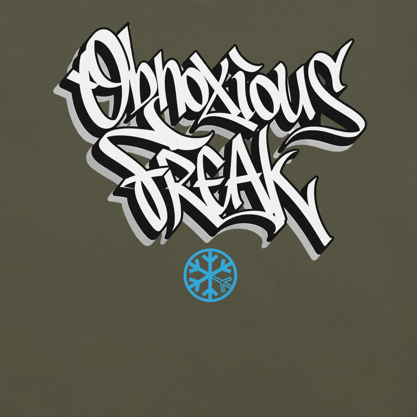 Green-Obnoxious Freak Graffiti Tee from B.Different Clothing, graphic, graffiti-inspired streetwear t-shirt