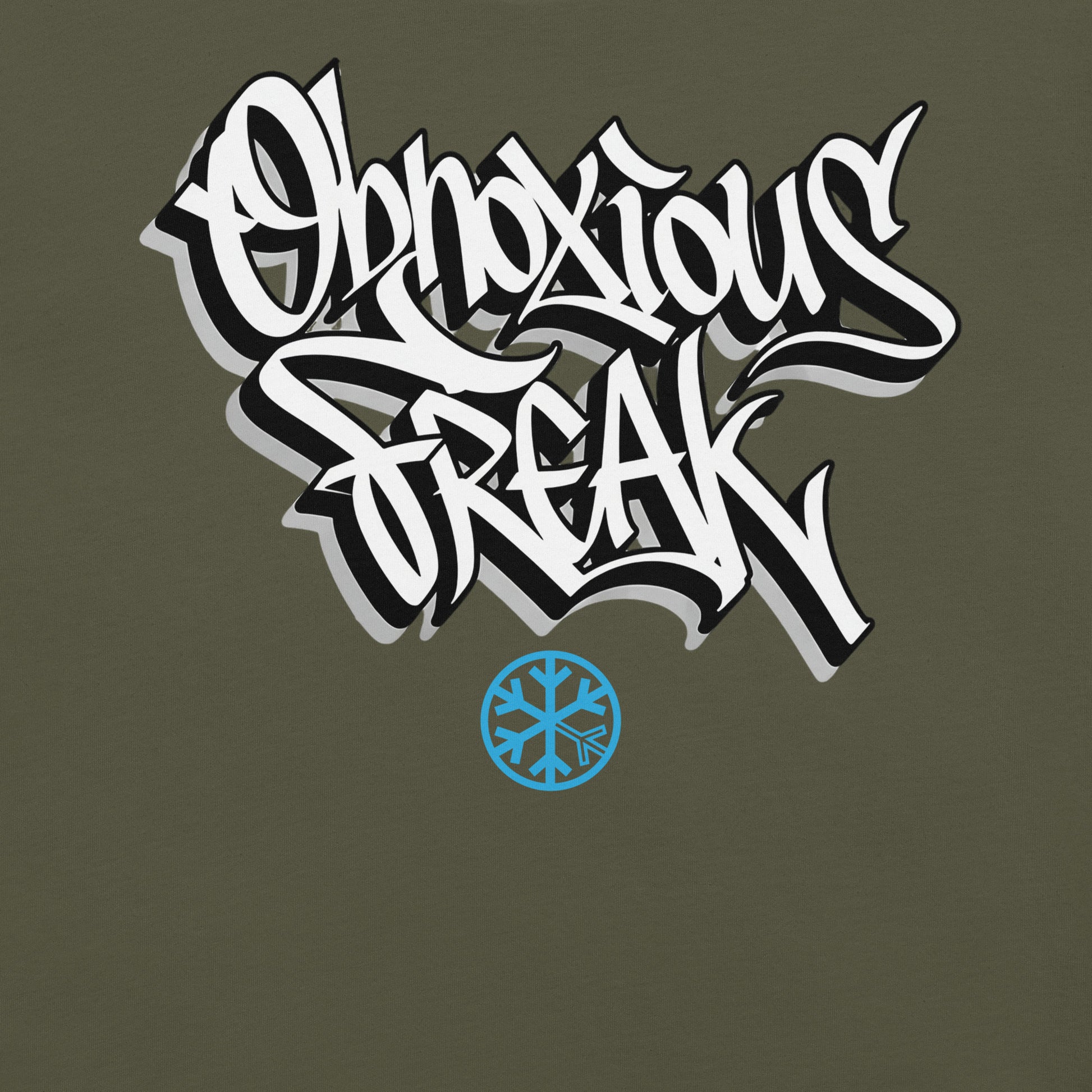 Green-Obnoxious Freak Graffiti Tee from B.Different Clothing, graphic, graffiti-inspired streetwear t-shirt
