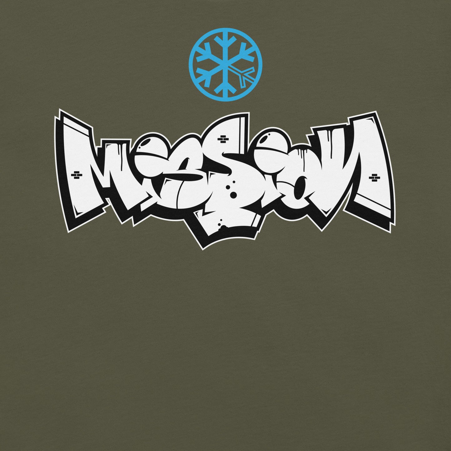 Green-Mission Graffiti Piece Tee from B.Different Clothing, graphic, graffiti-inspired streetwear t-shirt