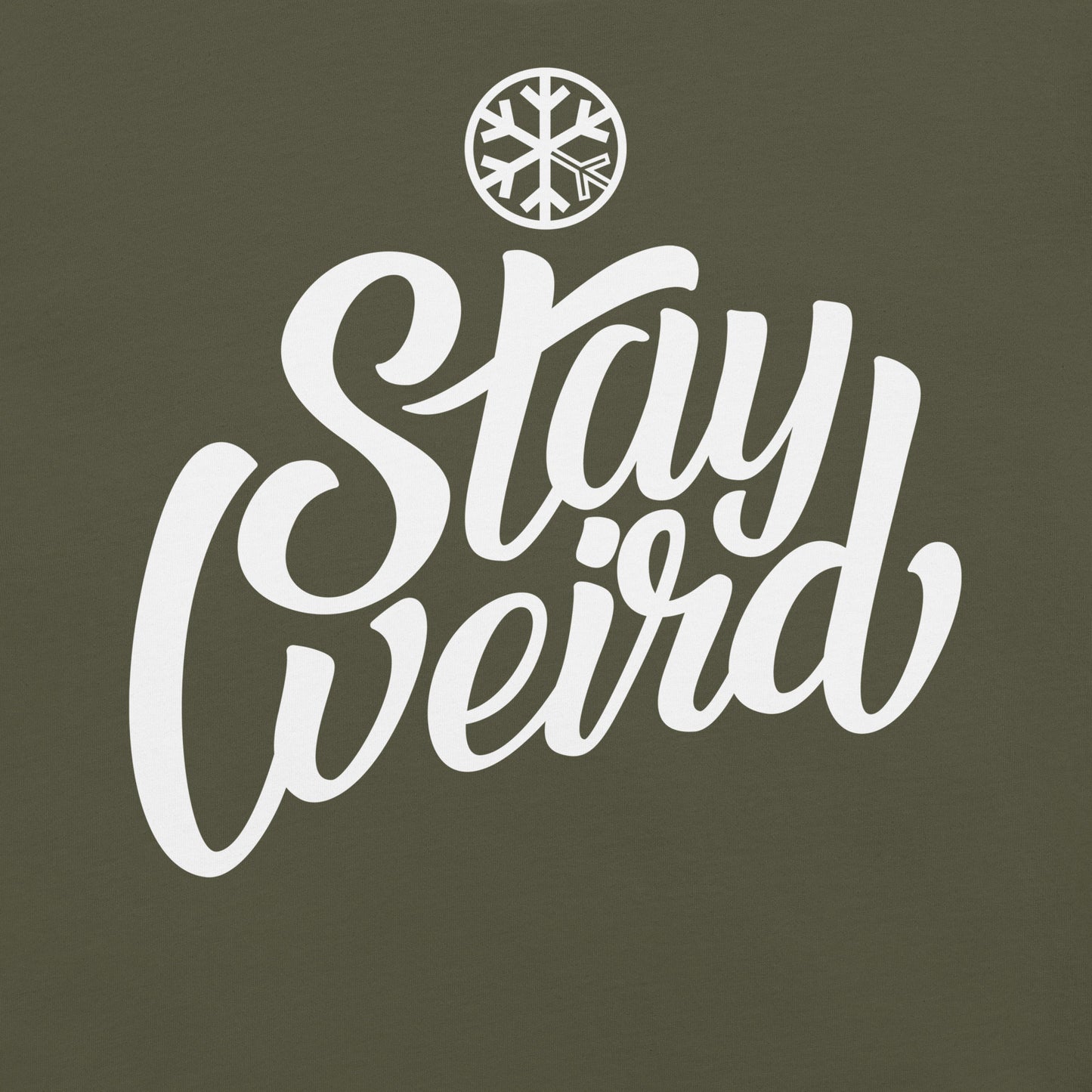 Green-Stay Weird Tee from B.Different Clothing, graphic, graffiti-inspired streetwear t-shirt