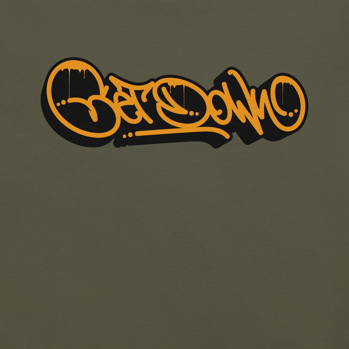 Green-Get Down Graffiti Tag Tee from B.Different Clothing, graphic, graffiti-inspired streetwear t-shirt